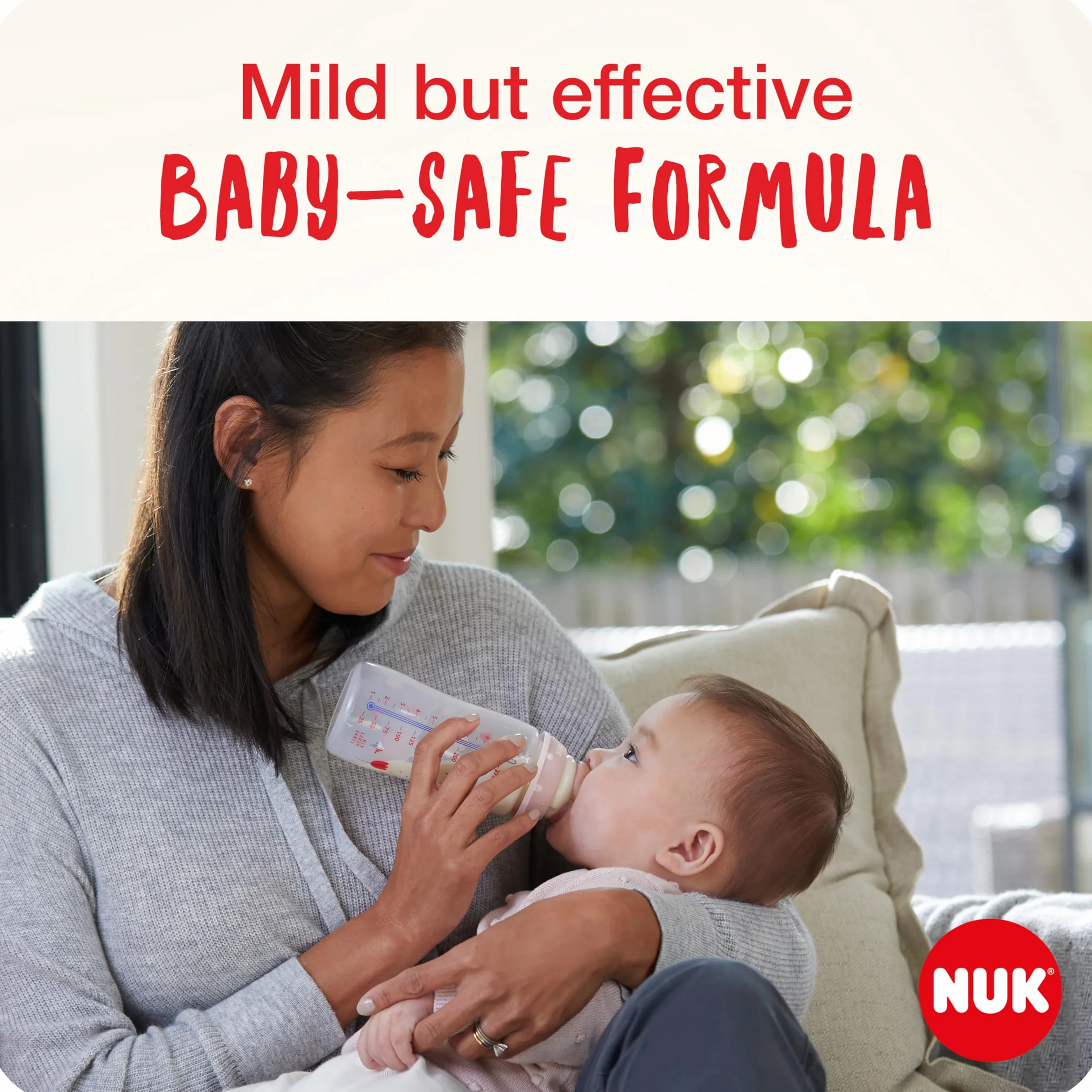 NUK baby detergente per biberon | 500 ml | Ideale per la pulizia di biberon, tettarelle e accessori | Senza fragranza | pH neutro | 3 flaconi