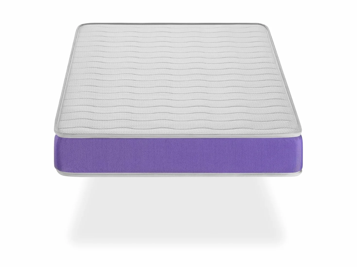 Materasso per culla lettino in schiuma 57X117 VELVET BLU, Alto 11 CM, traspirante. Fermezza ideale per i bambini