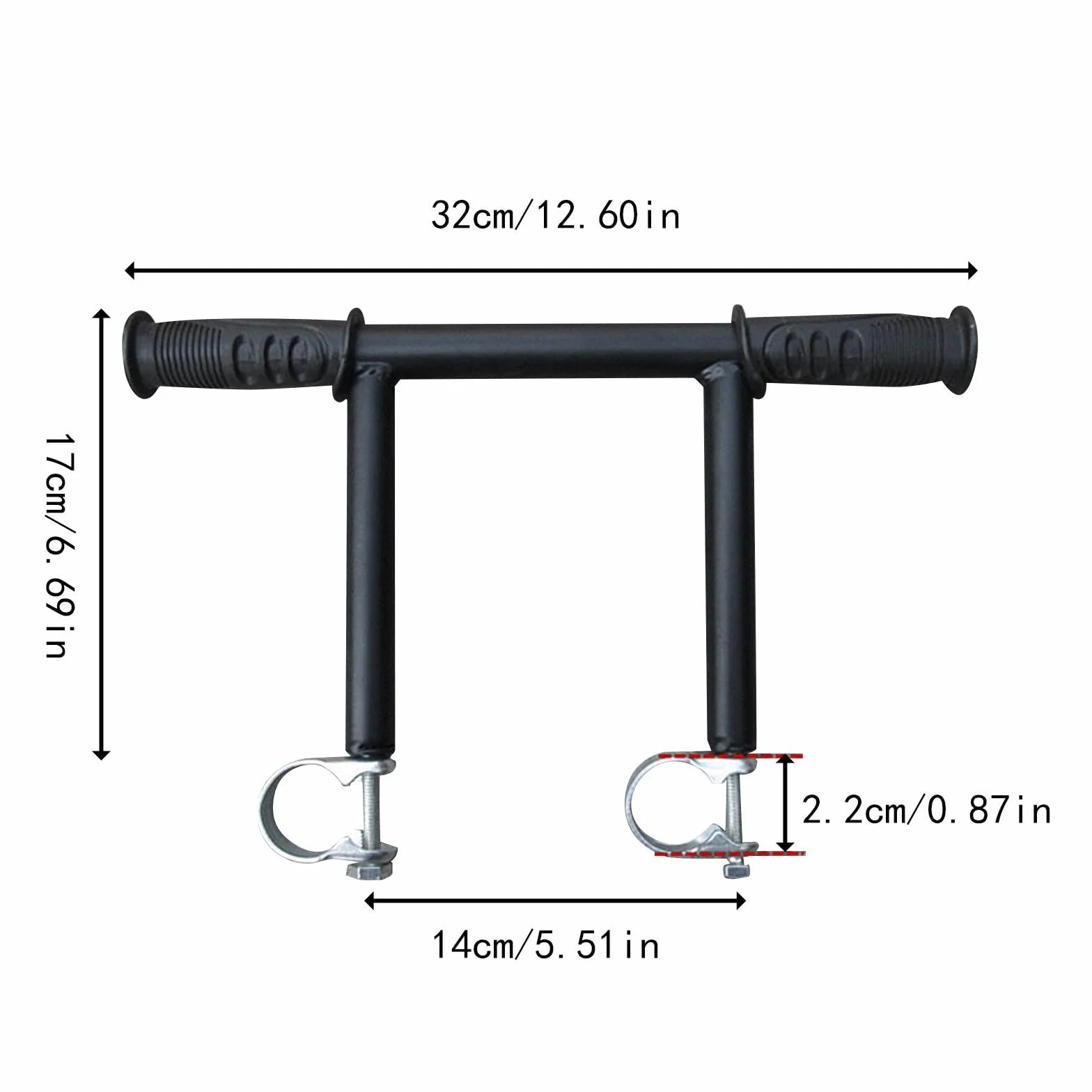 Sharplace Prolunghe per Manubrio in PP, Ergonomiche, Accessorie, Universali, per Una Confortevole, 32 x 17 Cm