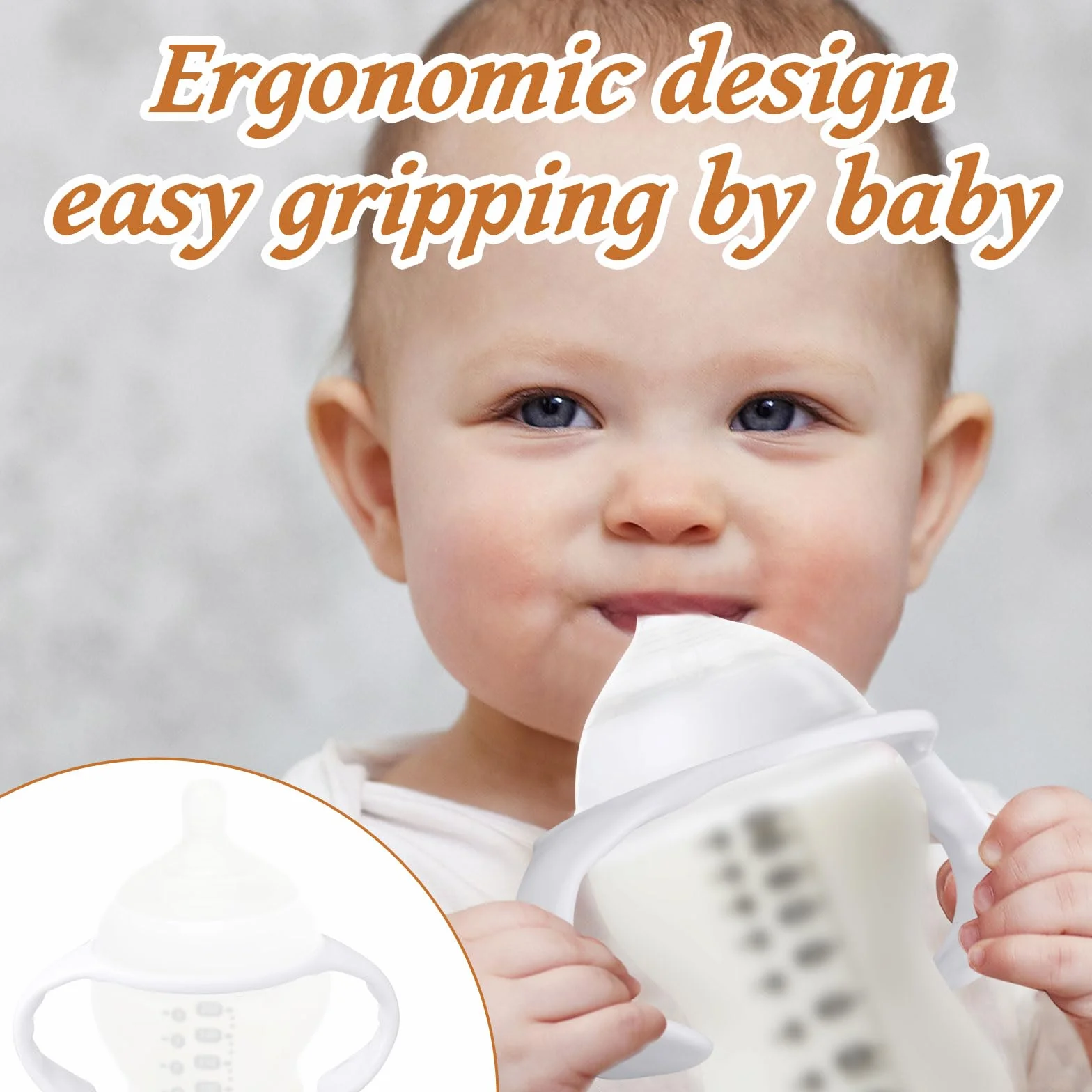 lasuroa 4pz Manici per Biberon per Tommee Tippee, Impugnatura Ergonomica Antiscivolo Un Facile Senza BPA Supporto di Ricambio Biberon Neonati