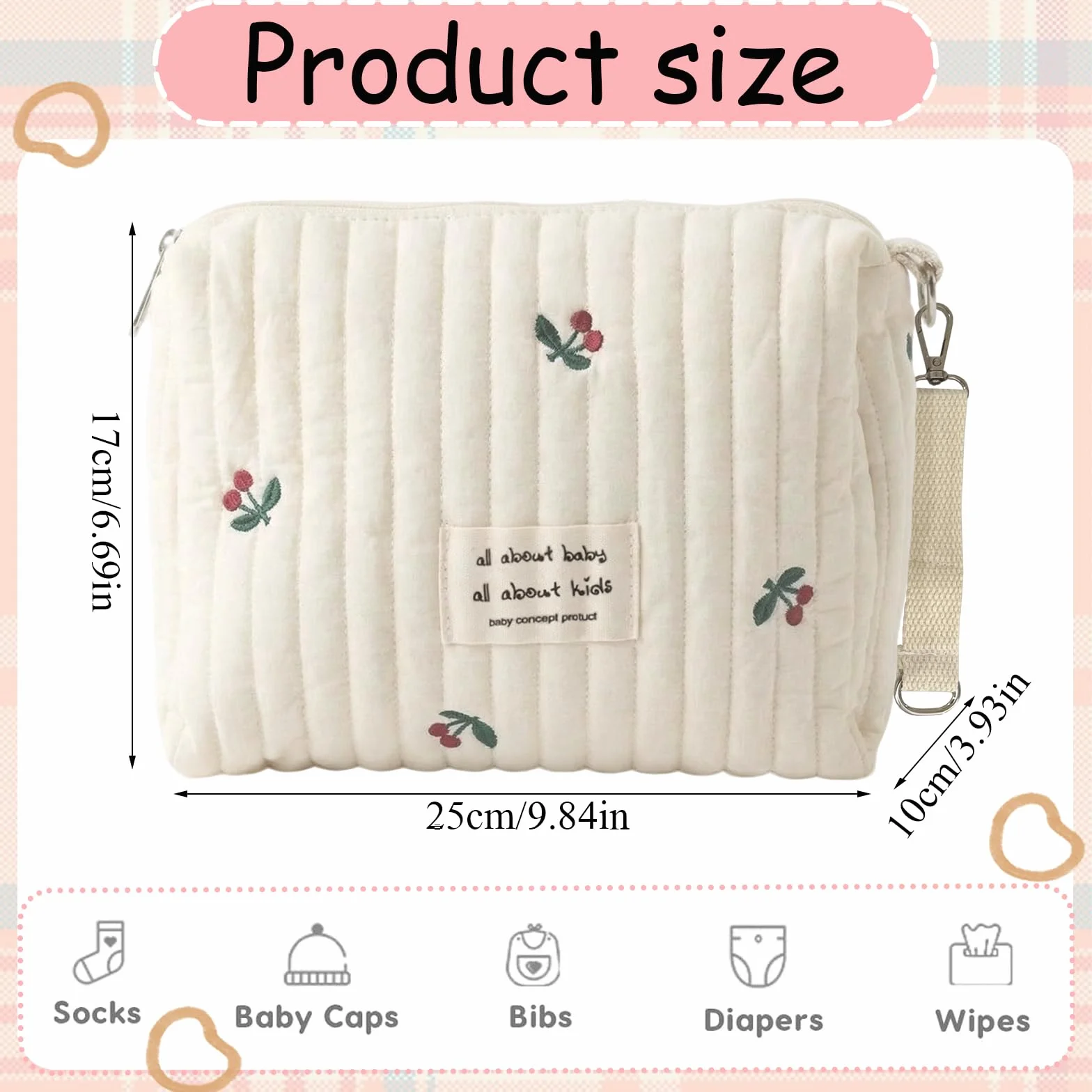 Borsa per Passeggino Portatile e Leggera, Borse Organizer, Borsa Passeggino Viaggio Maternità Universale, Zaino Mamma da Trasportare, Zaino Fasciatoio per Viaggiare Mamma