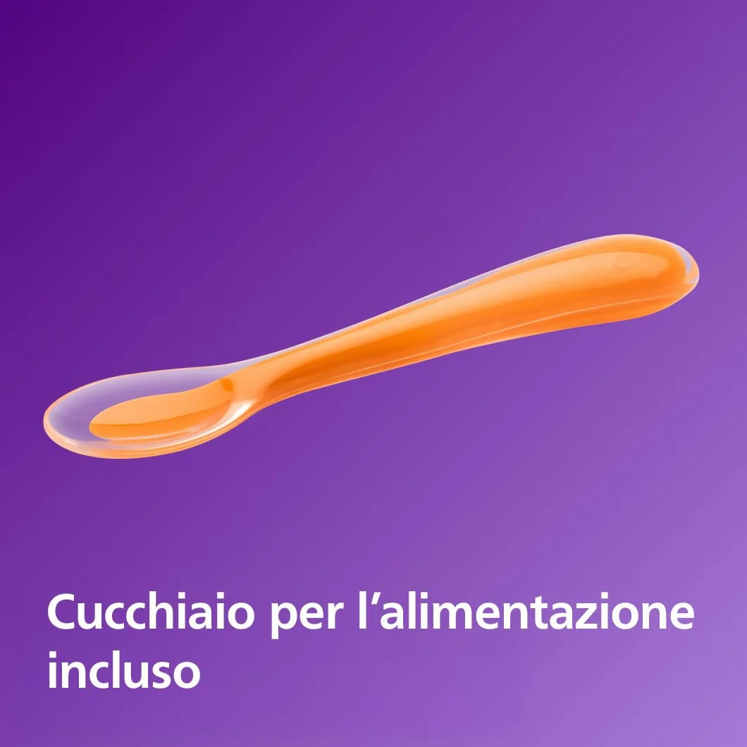 Philips Avent SCF883/01 EasyPappa Plus 4 in 1 Cuocipappa Multifunzione con Set Vasetti SCF721/20 per la Conservazione delle Pappe, 20 Pezzi