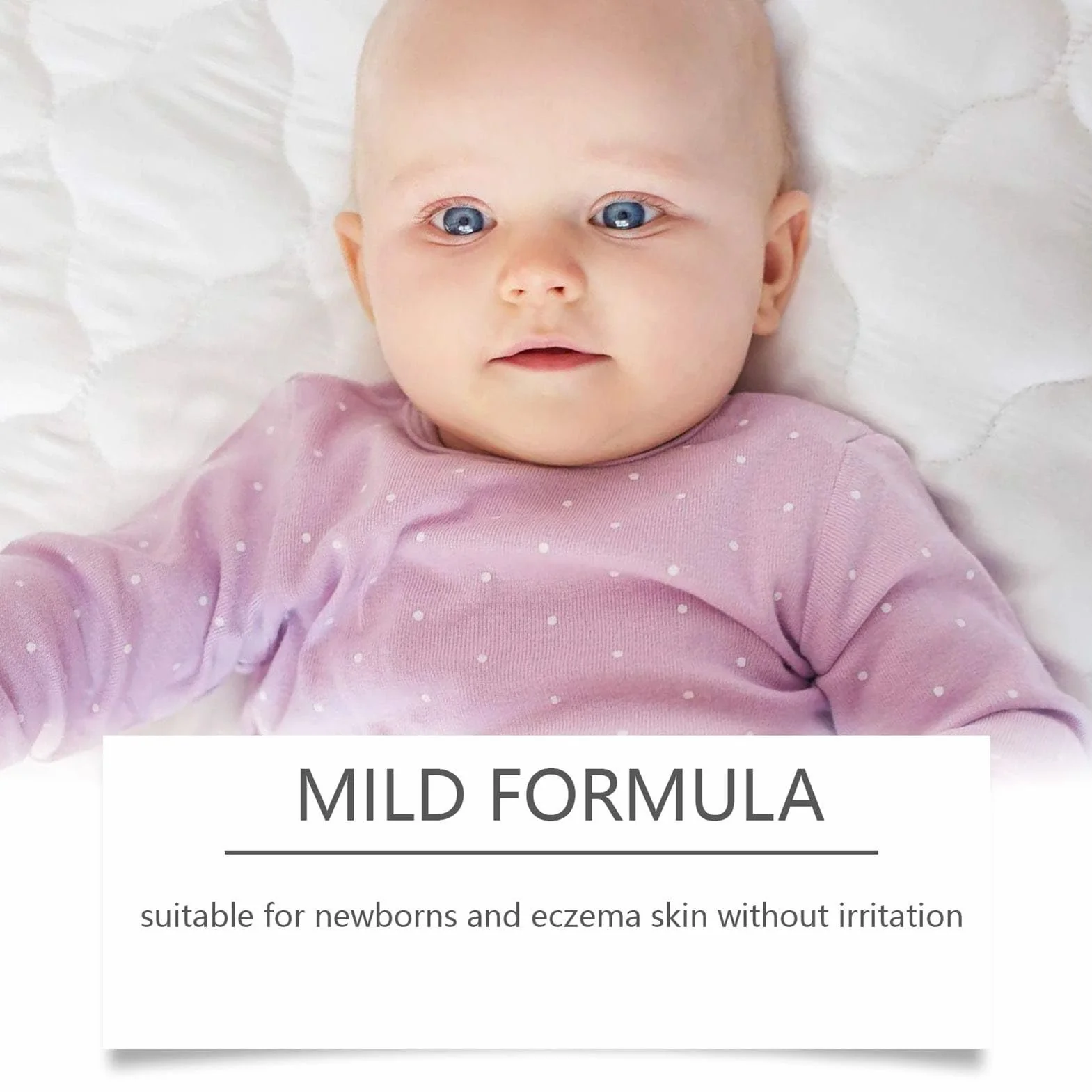 Baby Powder, talco naturale per bambini, 100 g di talco clinicamente testato, formula delicata di amido di mais, sollievo lenitivo dopo la doccia, formulato per essere delicato sulla