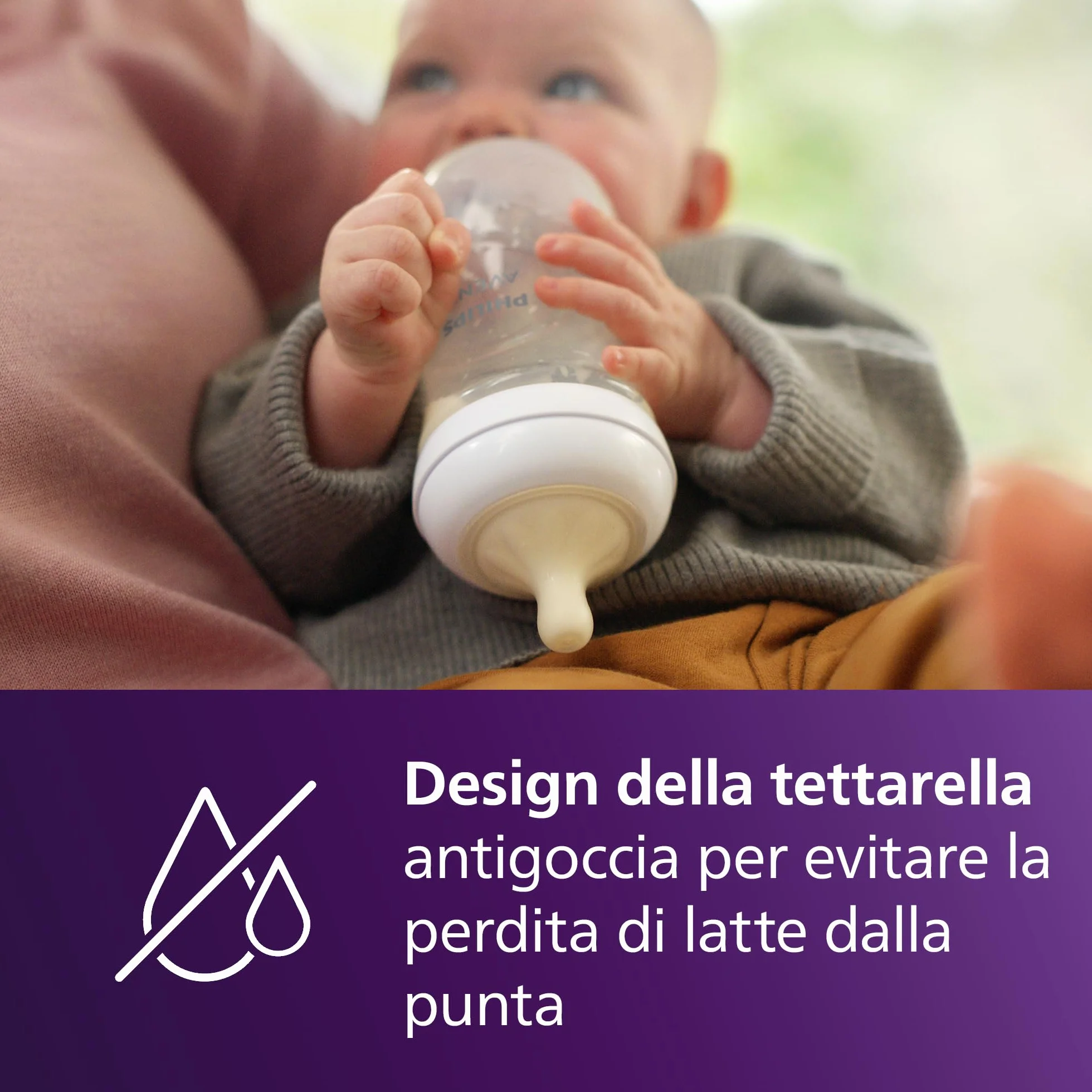 Philips Avent Biberon Natural Response - Biberon da 125 ml per neonati e bambini di pochi mesi, senza BPA (modello SCY900/01)
