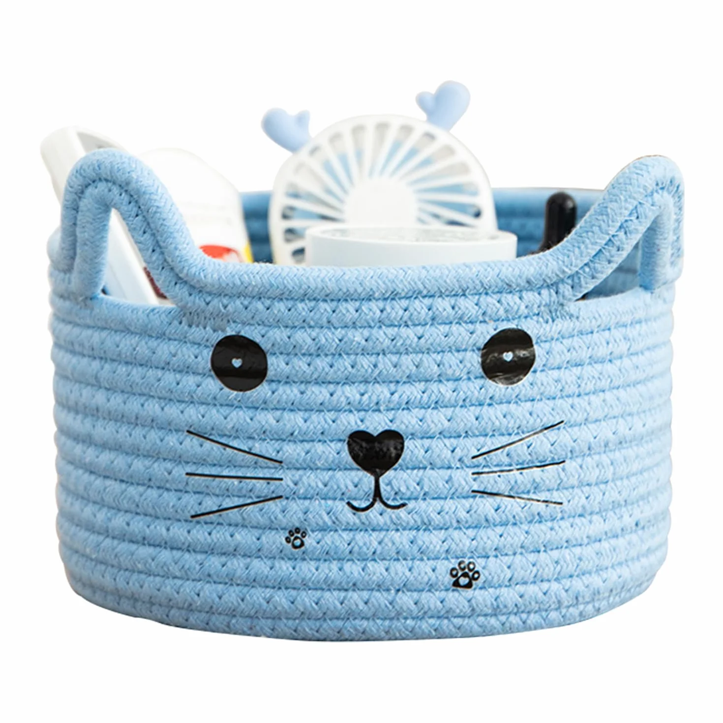 Cestini Portaoggetti Intrecciato in Corda di Cotone,Cesta Giochi Bambini,Cesta Porta Giochi,Cestini Portaoggetti Bambini,Cesto Portaoggetti Intrecciato,Cestino Portaoggetti per Cameretta Salotto