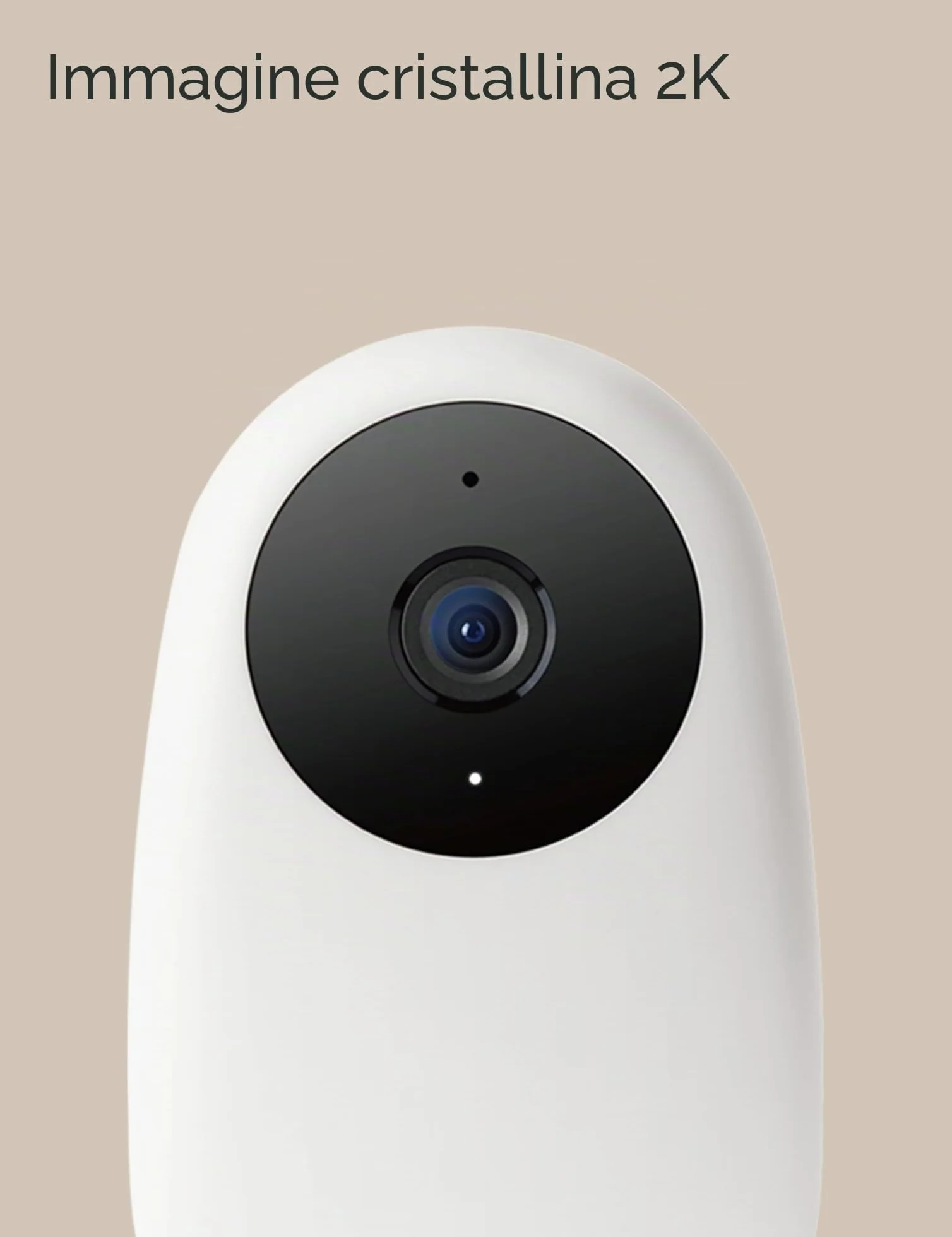 [Esclusiva Amazon] Nooie 2K Baby Monitor con Micro SD Card, Visione Notturna Rilevazione di Movimento e Suono 2.4G WiFi, per Baby Nanny Anziani e Monitoraggio Animali Domestici, Funziona con Alexa