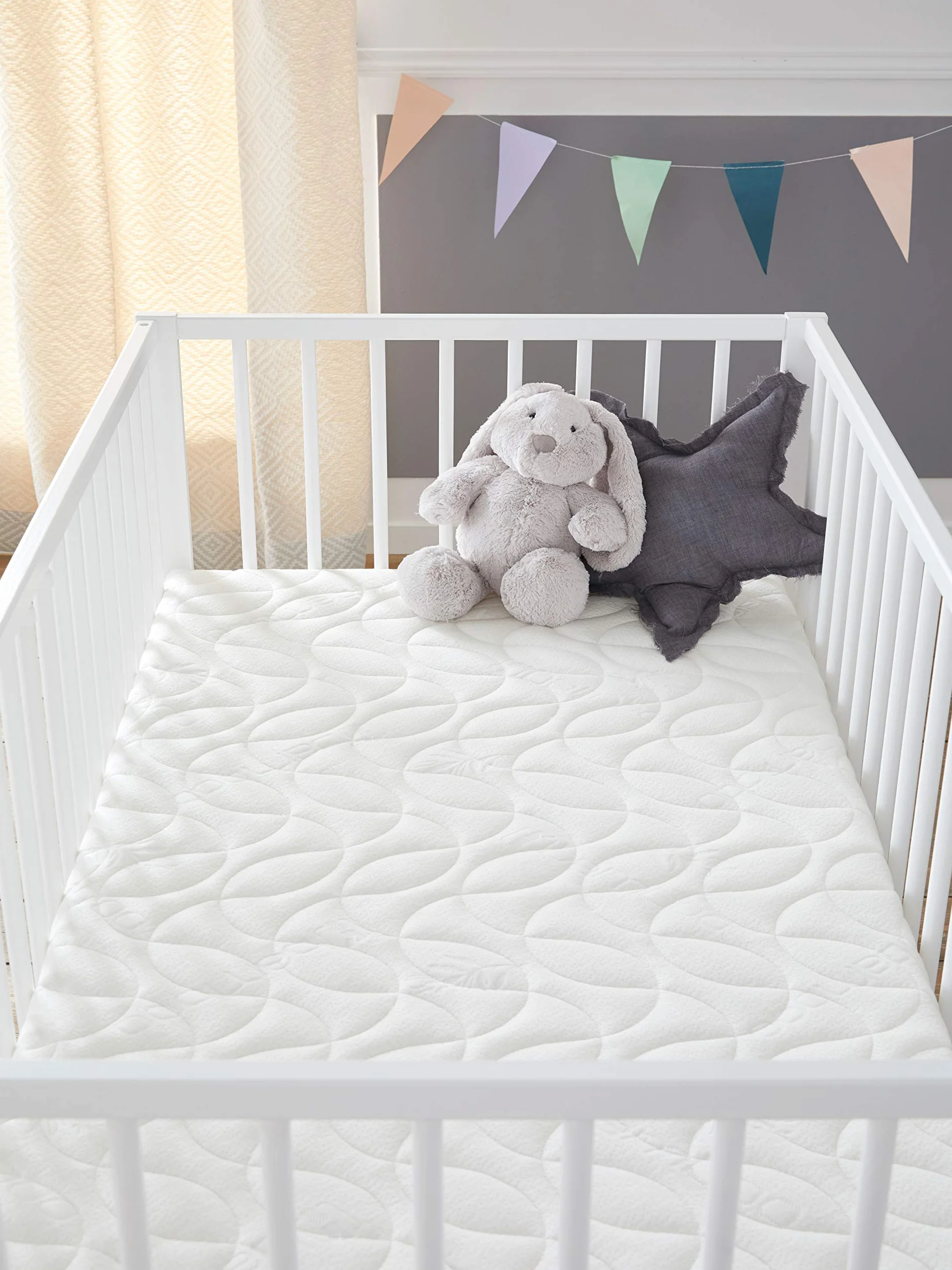 Babysom - Materasso Lettino Bambino | Per Neonato - Bambù Naturale - 70x140 cm - Altezza 14cm - Antiacari - Antisoffoco e Traspirante - Sfoderabile - Garanzia 10 anni