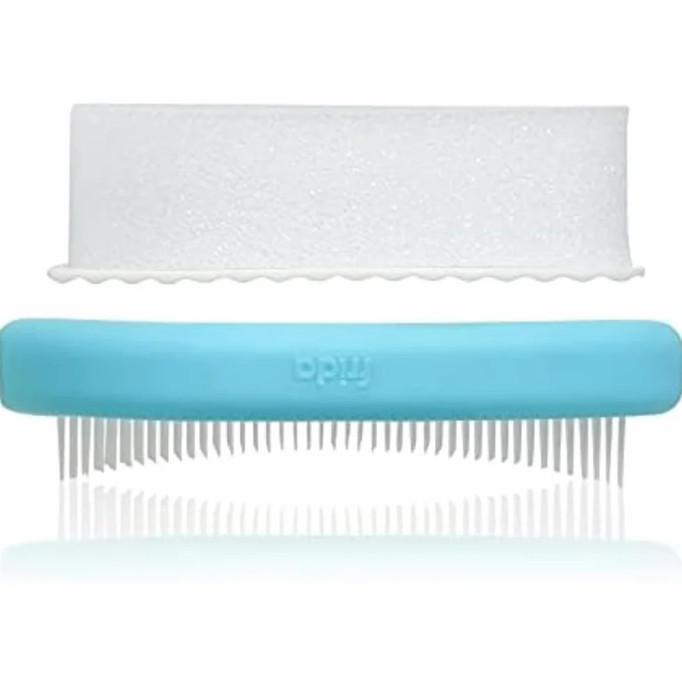 Frida Baby FlakeFixer – Kit trattamento per crosta lattea, 3 fasi, cura delicata per cuoio capelluto, con pettine e spugna inclusi