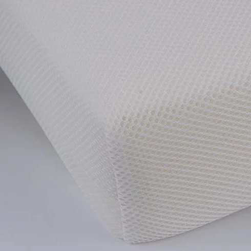 PEKITAS Materasso 3D Lettino Campeggio 60x120 cm Spessore Alto 6 cm Sfoderabile Traspirante Anti-ahogo Custodia Con Cerniera (viaggio ideale) Bianco