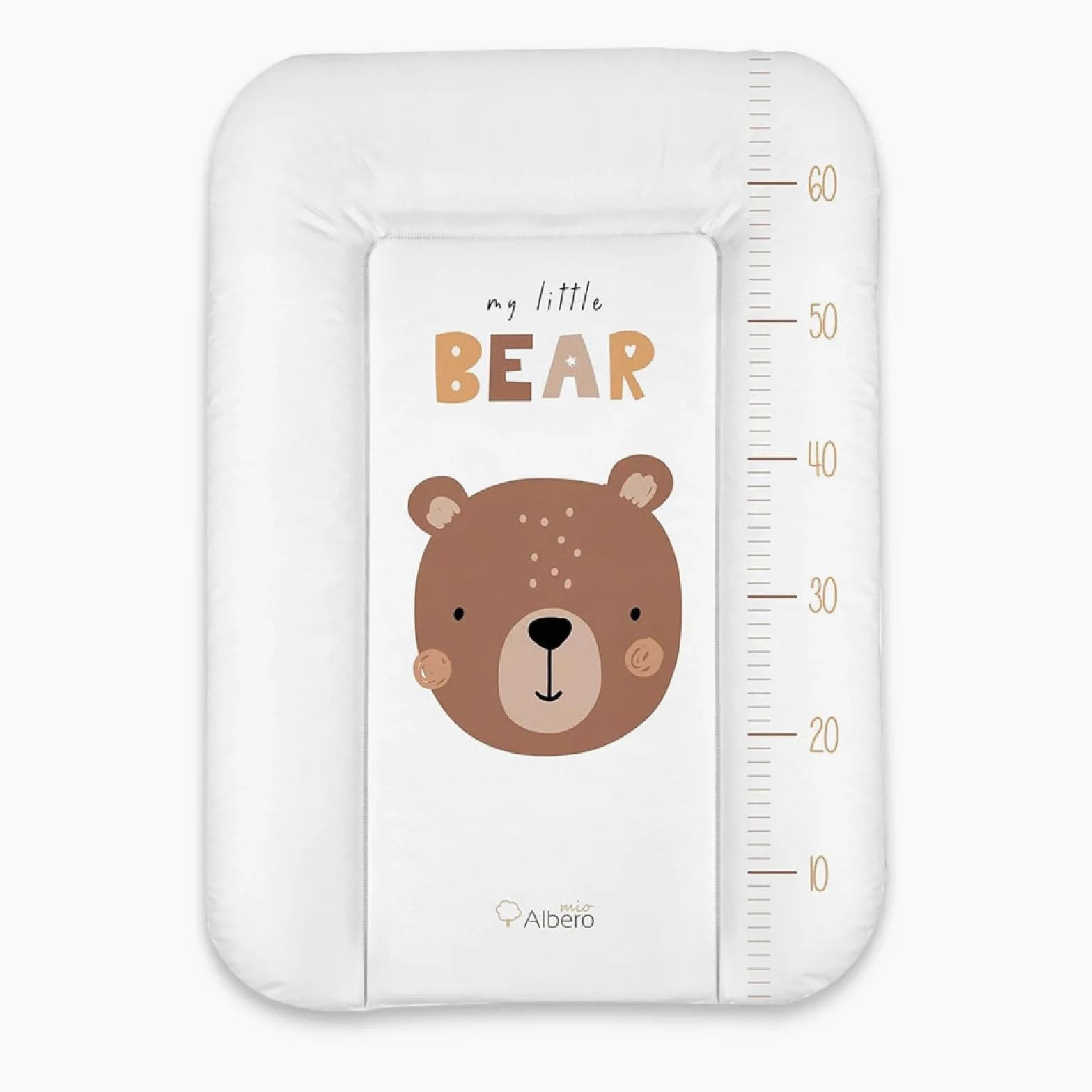 Materassino per fasciatoio, 50 x 70 cm, lavabile, per bambini, in PVC, certificato Öko-Tex (Bear)