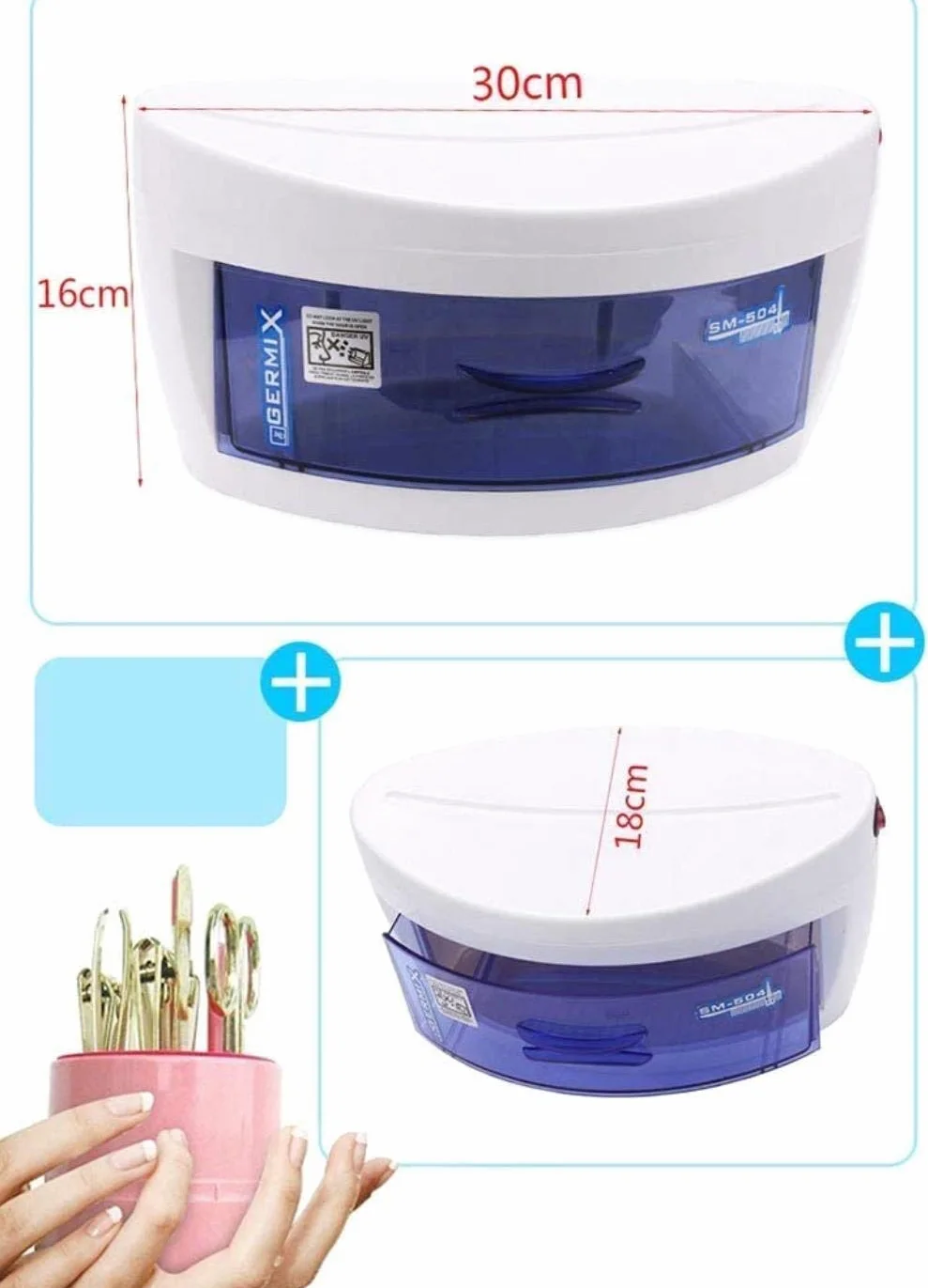 UV sterilizzatore a strato singolo cassetti, disinfezione portatile mobile Nail Beauty Salon Spa tatuaggio di attrezzi dei capelli attrezzature UV Disinfector sterilizzatore cassetto del Governo