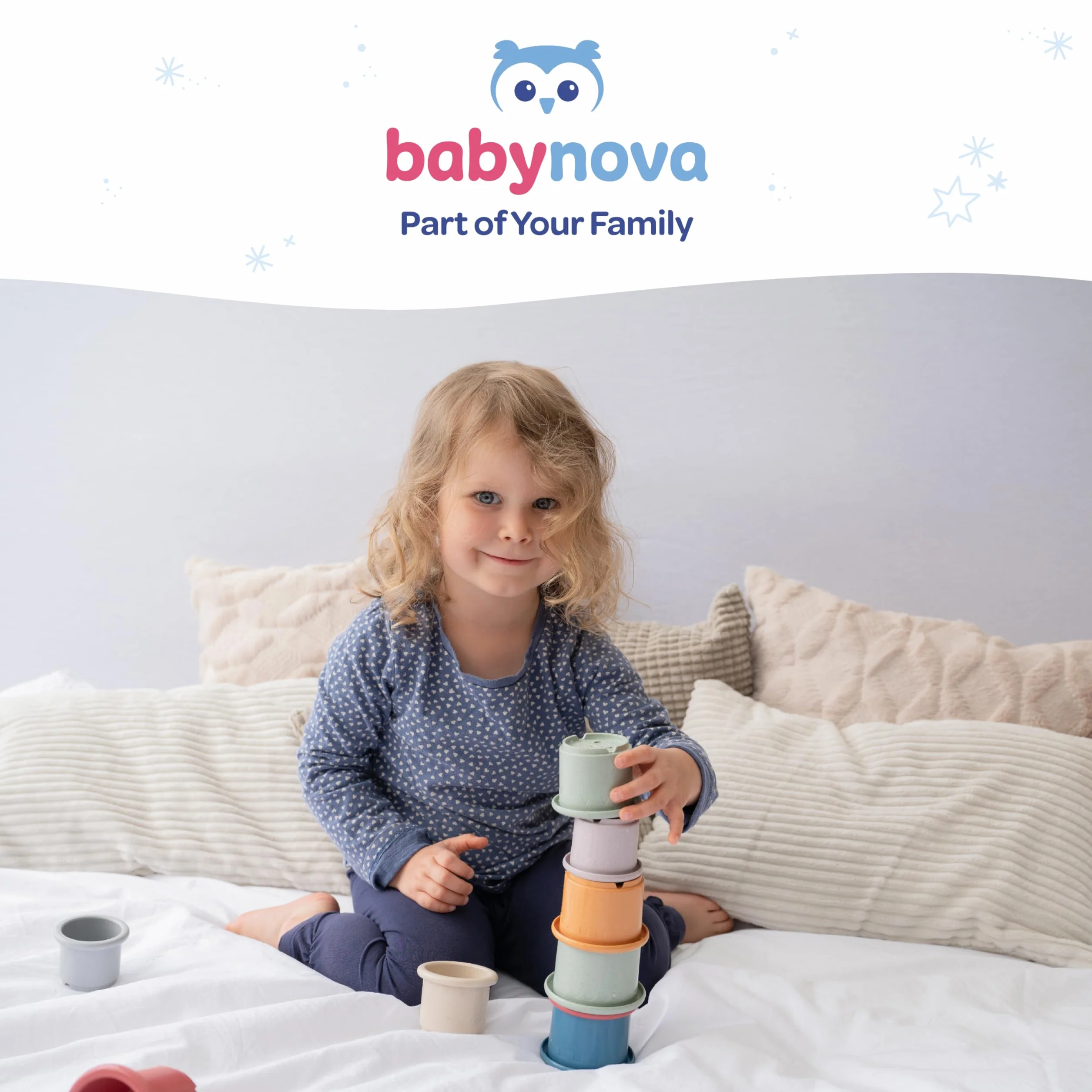babynova Termometro da bagno per bambini – Termometro dell’acqua sicuro per il bagnetto – Termometro per la temperatura del bagno per neonati – Senza BPA - Grigio
