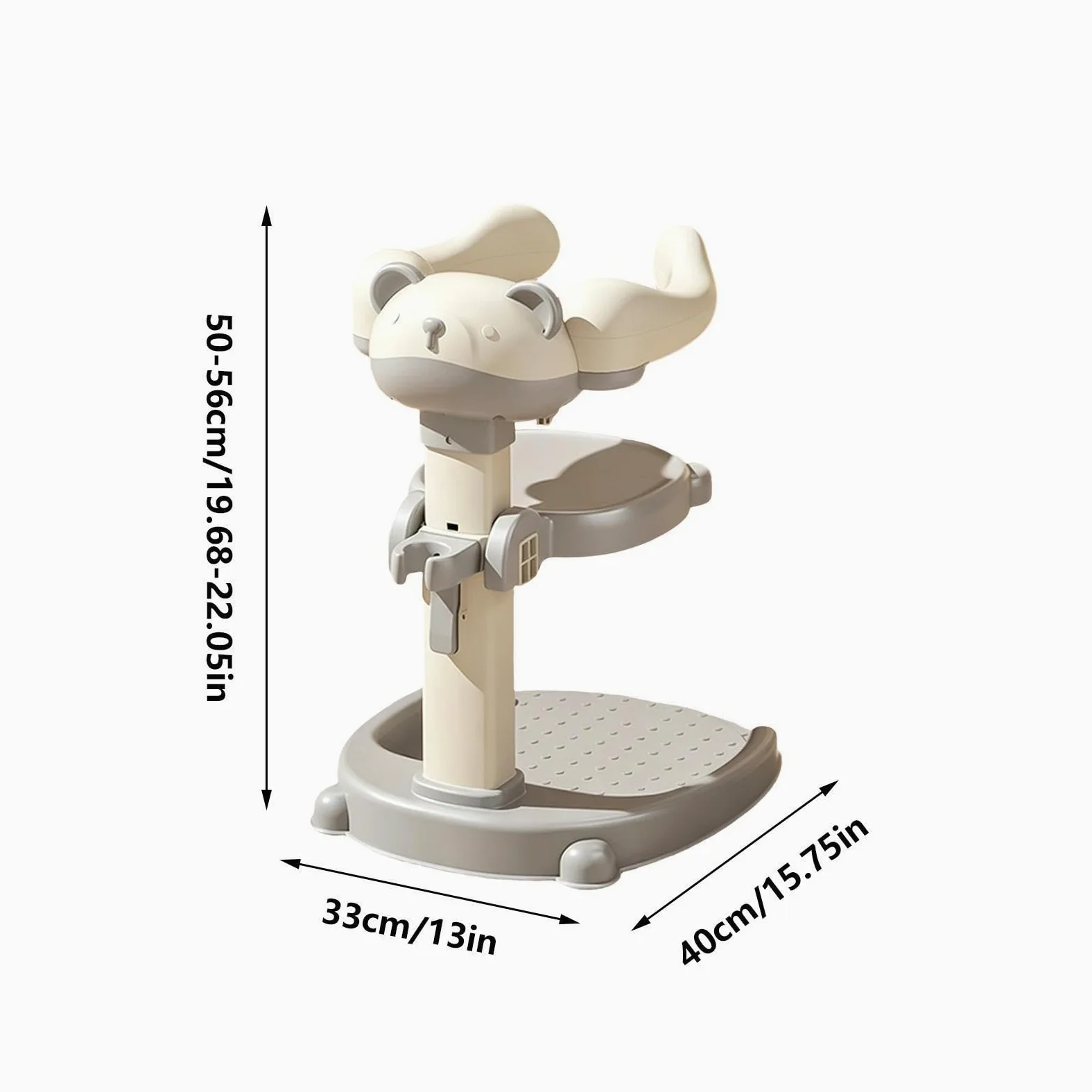 Supporto da Bagno per Bambini Antiscivolo 2 in 1 Con Sedile Rimovibile | Supporto da Bagno per Vasca Doccia Hotel Appartamento Dormitorio Cambio Pannolini e Vestizione