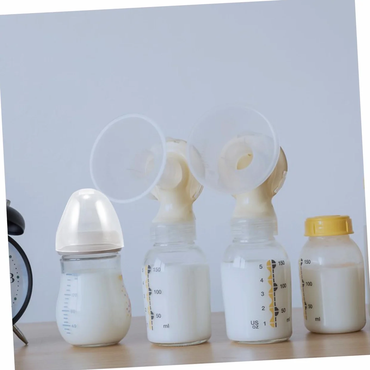 4 Pezzi Tappi di Ricambio per Biberon Collo Largo in Plastico Compatibili Coperchi Facili da Usare per Uso in Cucina