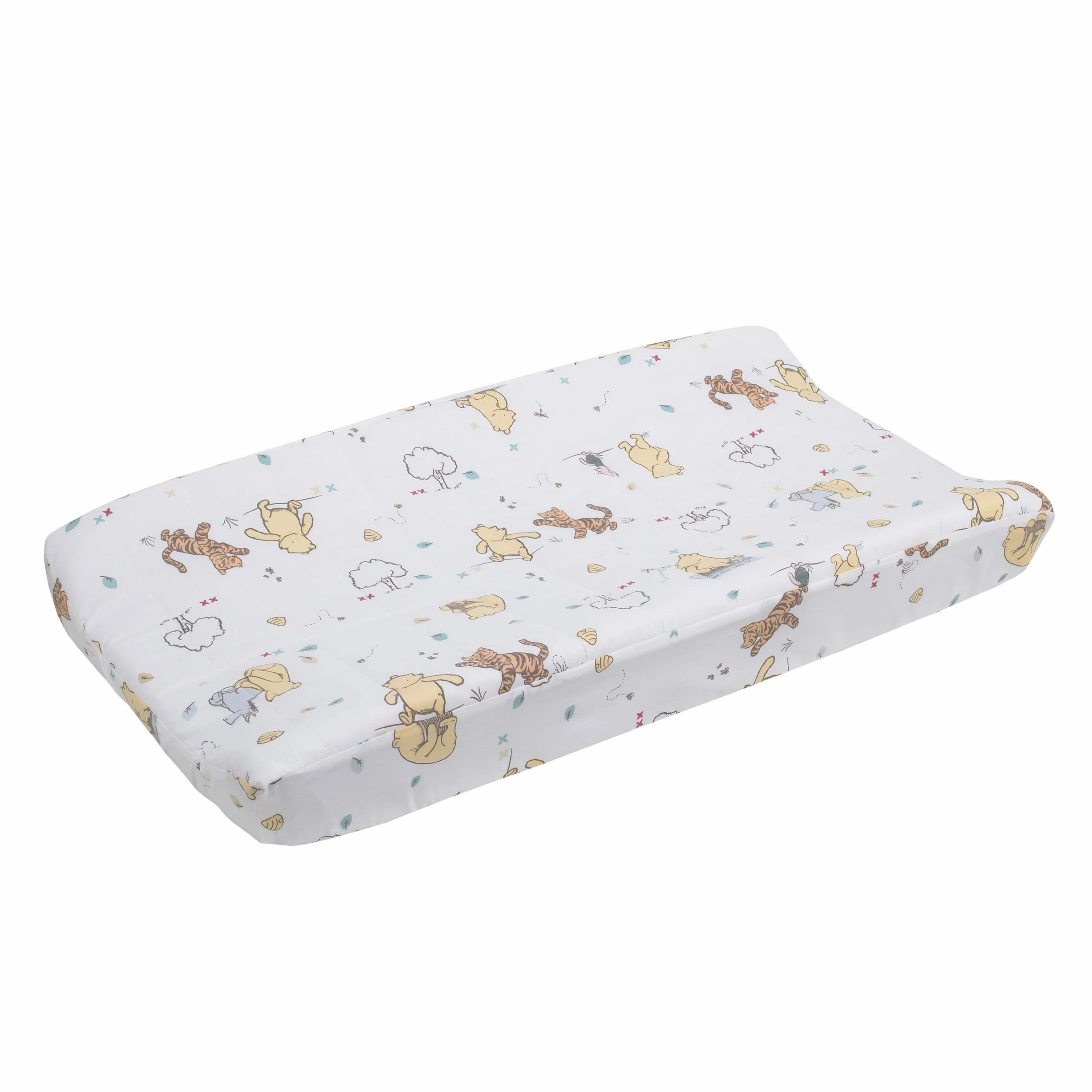 Disney Winnie The Pooh Classic Pooh 100% cotone trapuntato fasciatoio copertina, avorio/burro/acqua/arancione, 1 pezzo (confezione da 1)