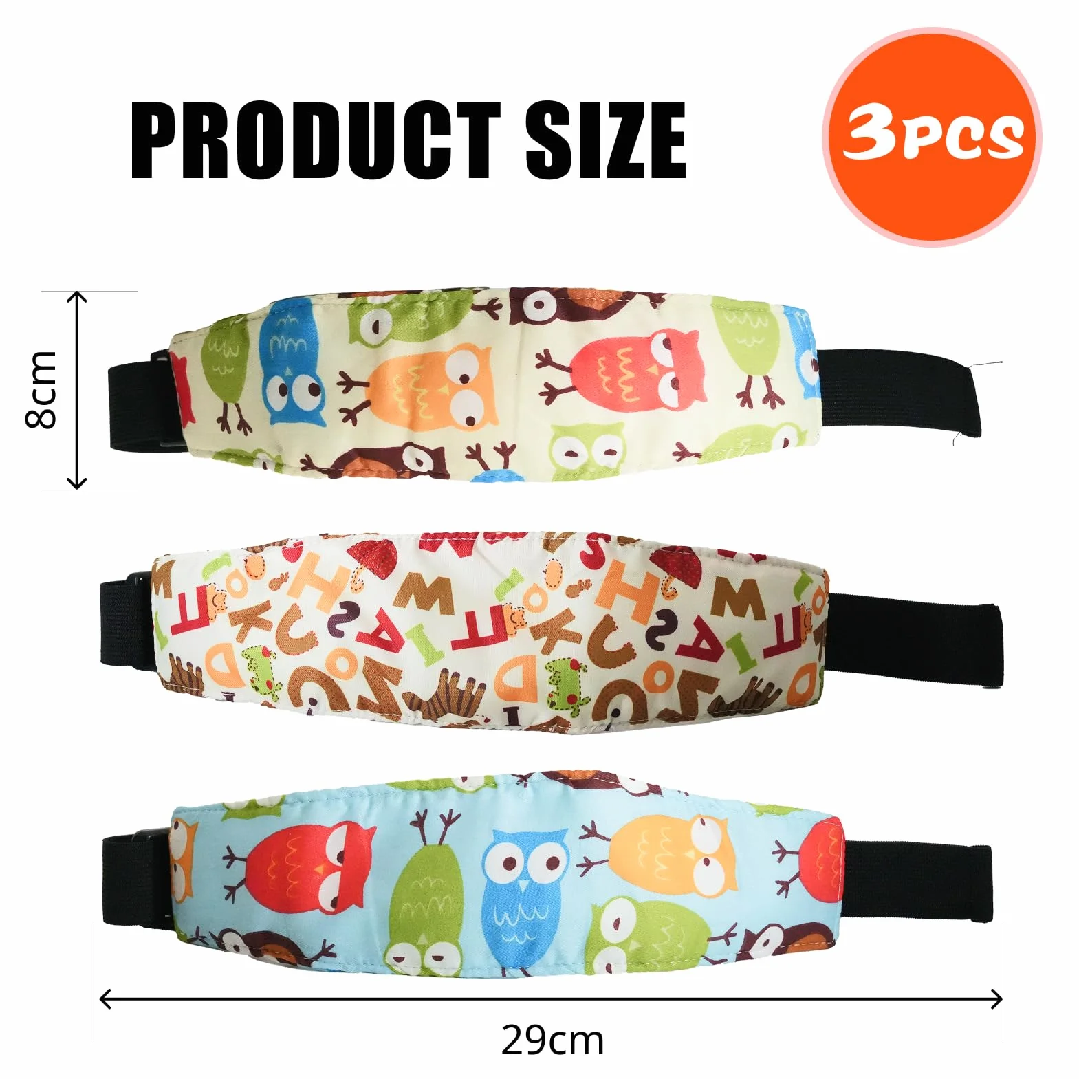 Support De Tête Pour Siège Enfant Voiture 3pcs, Siège Auto Bébé Support De Tête Sommeil Voiture Sommeil Enfant Convient Aux Nourrissons Aux Nourrissons