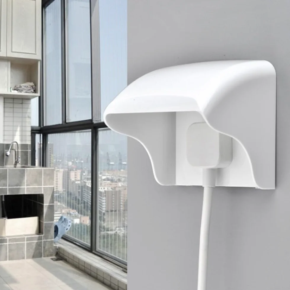 Copripresa elettrica impermeabile, Tipo Copripresa da esterno impermeabile resistente alla polvere 12 pezzi 105X105mm Bianco Grigio(White 12pcs)