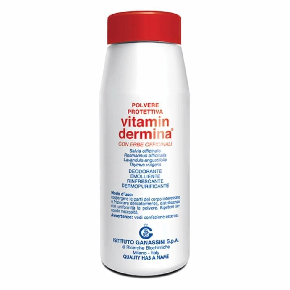Talco Per Bambini Polvere Protettiva Con Erbe Officinali Vitamin Dermina 100 G