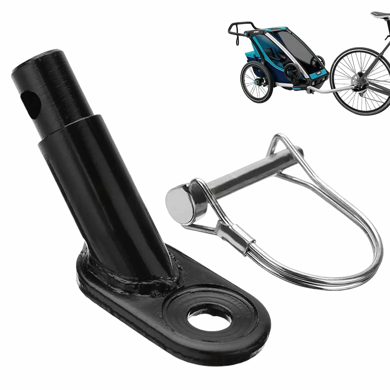 Frizione Rimorchio Bicicletta,Frizione Croozer,Gancio di traino per bicicletta,Frizione per bicicletta per rimorchio,Accoppiamento universale per bicicletta per bambini rimorchio passeggino rimorchio