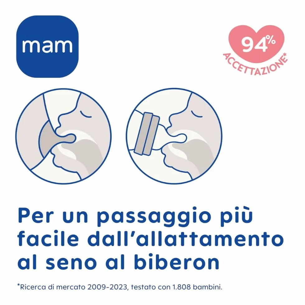 MAM Biberon Set Neonato con 2 biberon anticolica Easy Start 130 ml e 260 ml e Ciuccio Original Start, Riduce bolle d'aria e il rischio di coliche, Accessori neonati con tettarella in silicone, Neutro