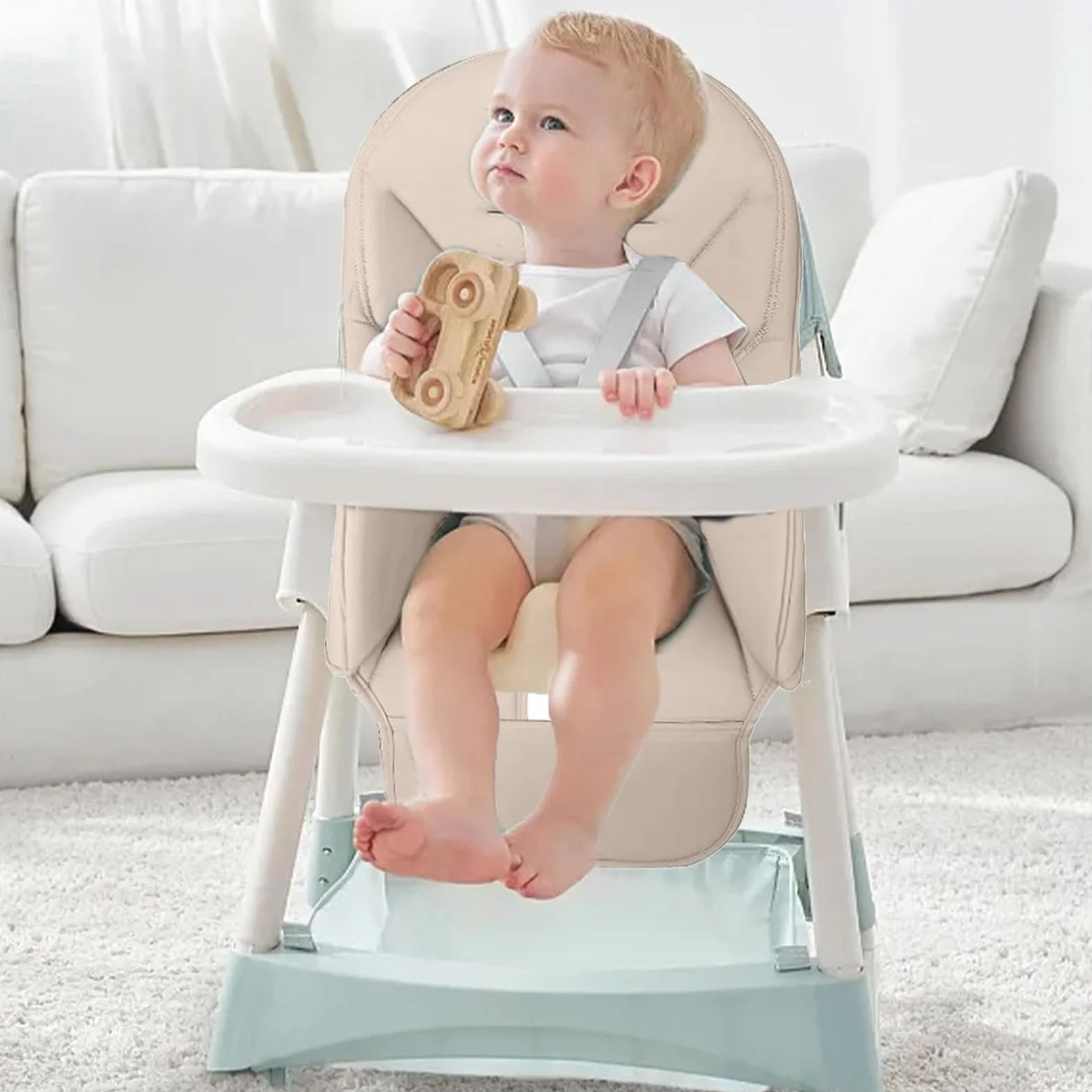 Youany Cuscino per seggiolone, riduttore per seggiolone, sedia da pranzo, in pelle PU, rivestimento universale per Peg Perego, Kosmic Jané, Baoneo, Siesta Zero3