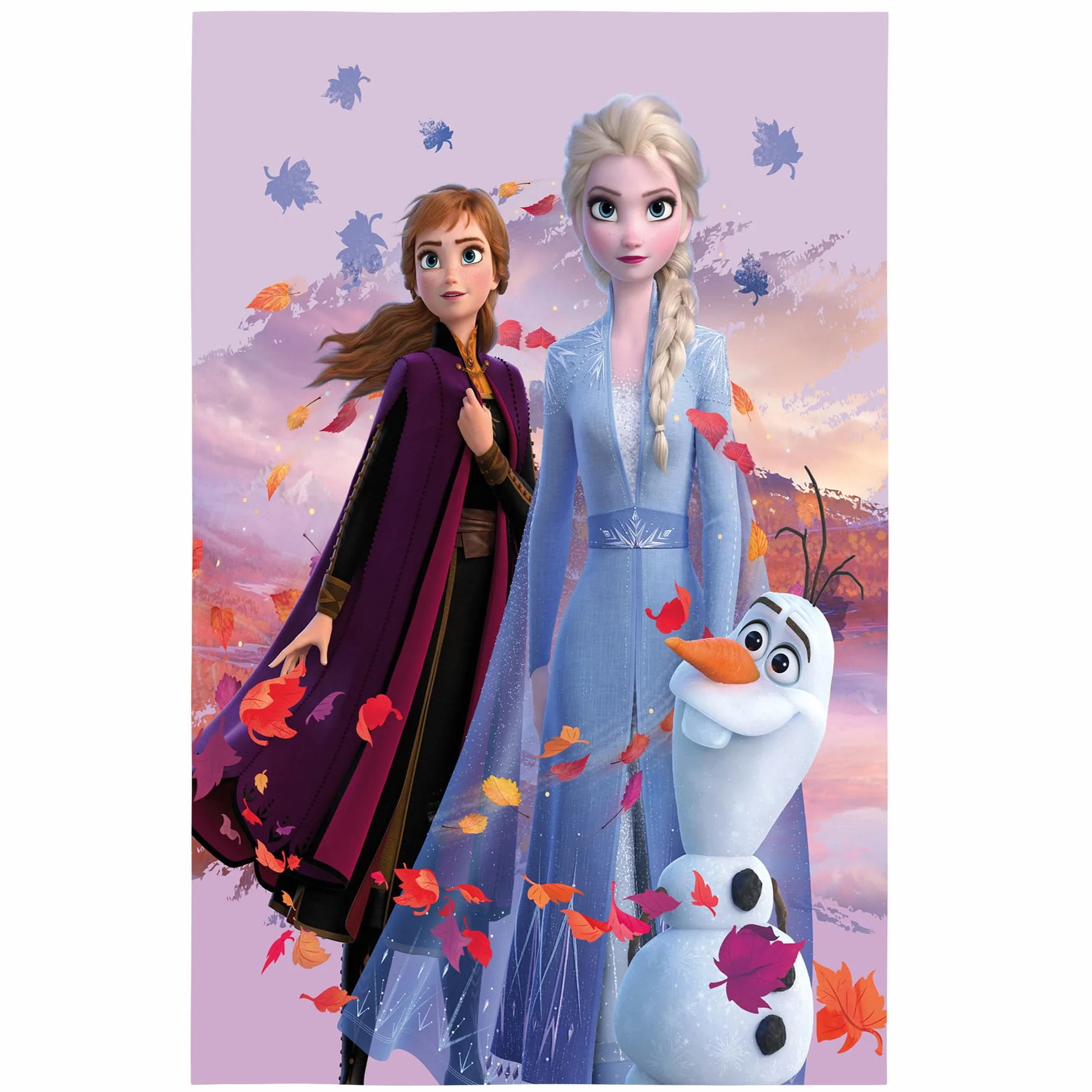 Disney Frozen 2Tappeto da camera Dreamteam 100 cm x 133 cm, antiscivolo, antirumore, tappeto da gioco, tappetino da gioco, personaggi Anna Elsa Olaf Sven Kristoff