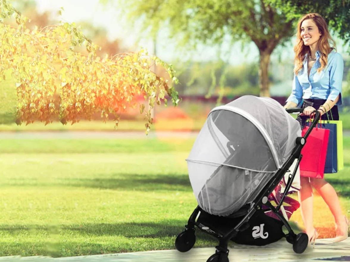 Zanzariera Passeggino Universale, Zanzariera Culla Neonato, Protezione Bambini da Vespe Zanzare Insetti
