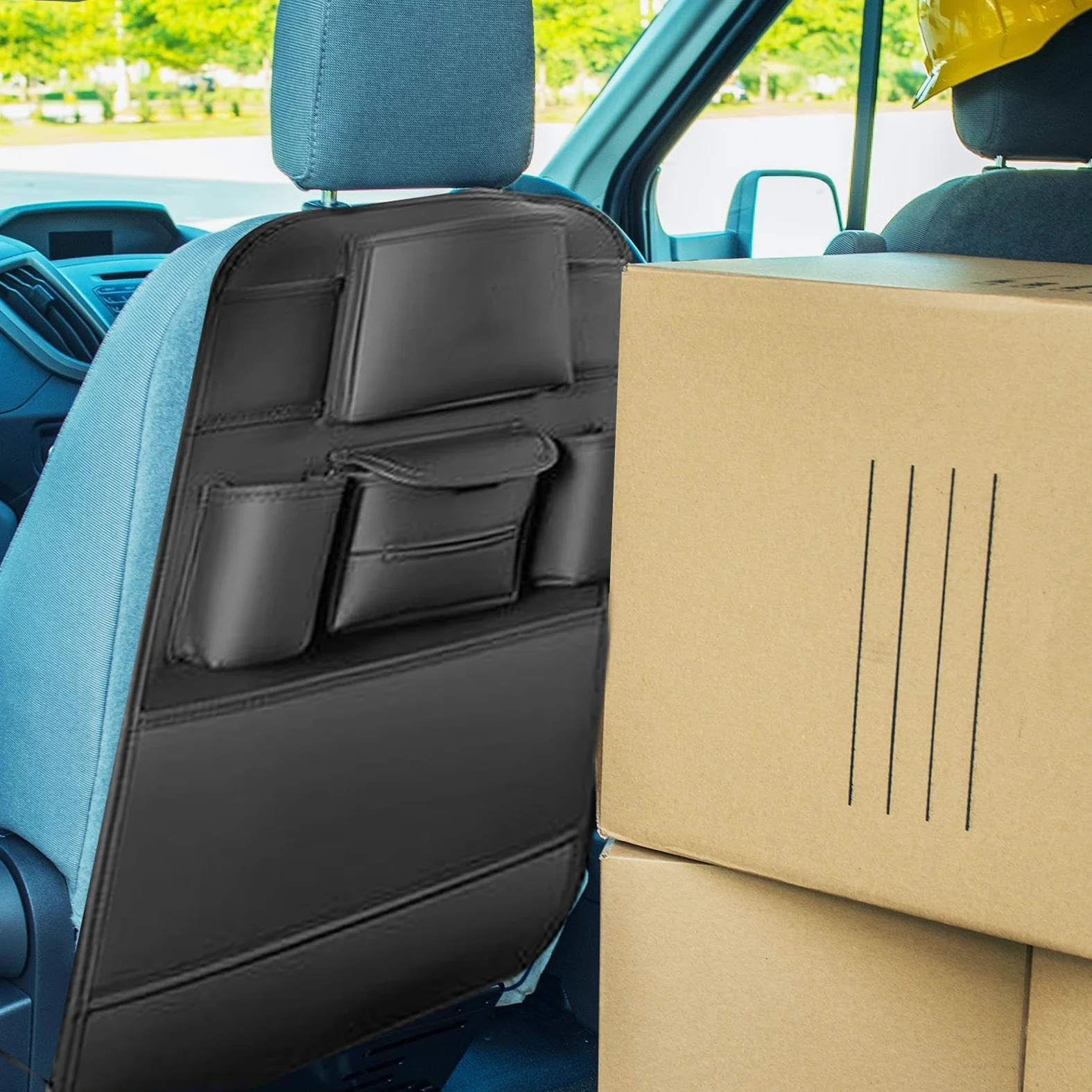 Organizzatore Schienale Auto - Borsa Impermeabile Per Archiviazione | Organizzatore da Auto per Sedile Posteriore | Per SUV Furgone Viaggio Camping Guida Lunga Distanza Avventura