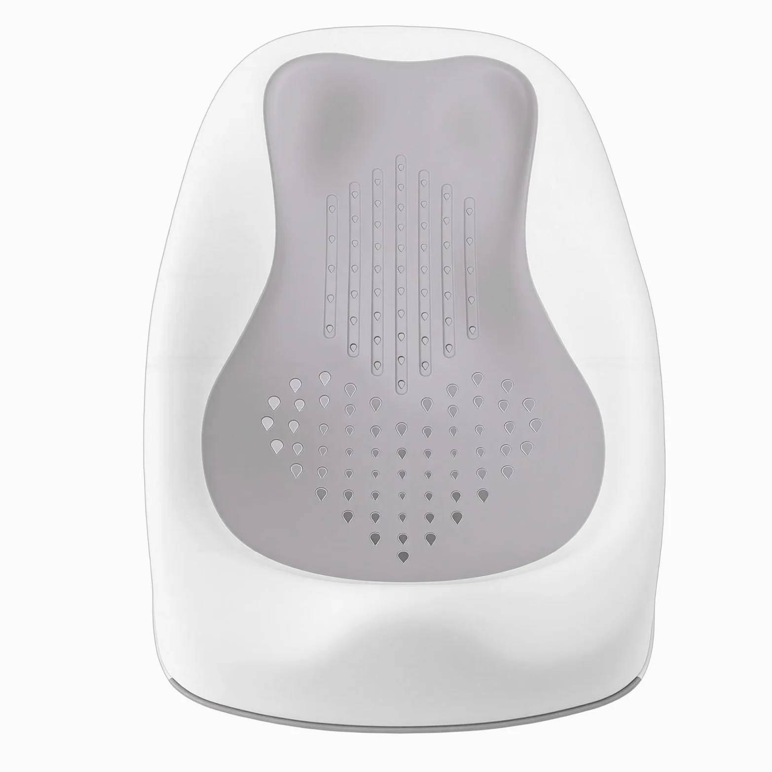 FTVOGUE Supporto per Bagnetto, Materiale Ergonomico TPE PP, Supporto Portatile per Neonati per Neonati 6 Mesi, Ideale per la Sicurezza e il Comfort del Bagnetto (GRAY)