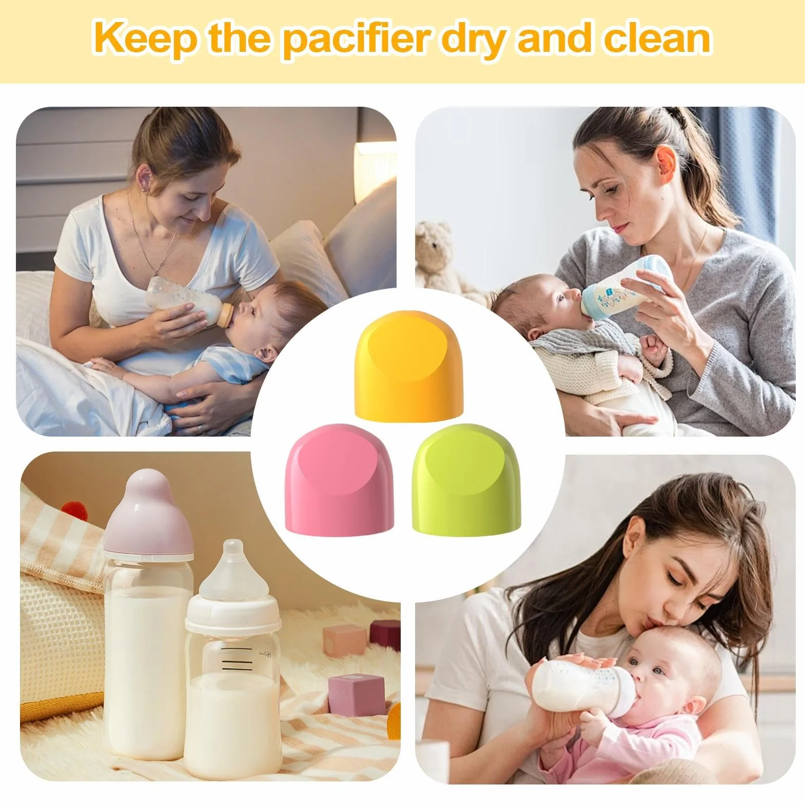 Tappo Per Biberon,Tappi Di Ricambio Per Biberon | Ricambi Accessori Alimentazione Pratici Genitori Viaggio Frigo Congelatore Succhi