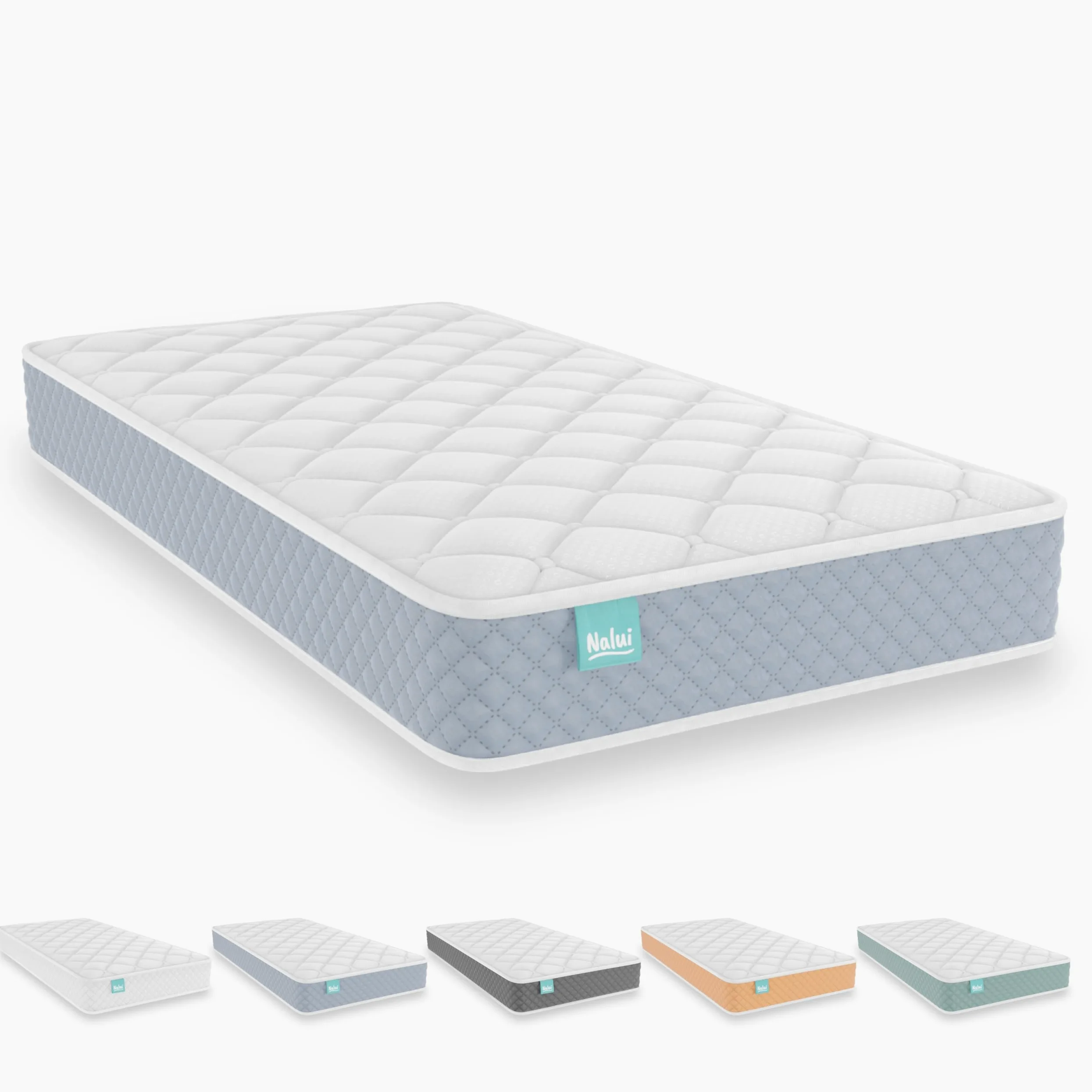 Nalui - Materasso per lettino viscoelastico 120 x 60 cm Baby One Core HR Adapt Foam, tessuto 3D traspirante e tessuto stretch ipoallergenico, certificato Oeko-Tex® | Made in Spagna. Altezza ±12 cm,