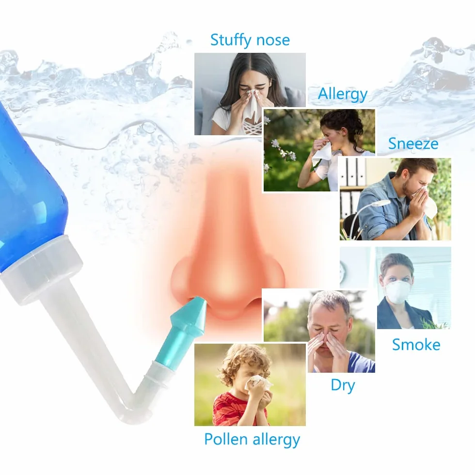 URAQT Sale Lavaggio Nasale, 120 Pezzi Sale per Lavaggio Naso Sali per Irrigazione Nasale, Wash Salt Lavaggio Nasali per Pulizia del Naso, Irrigatore Nasale, Neti Pot