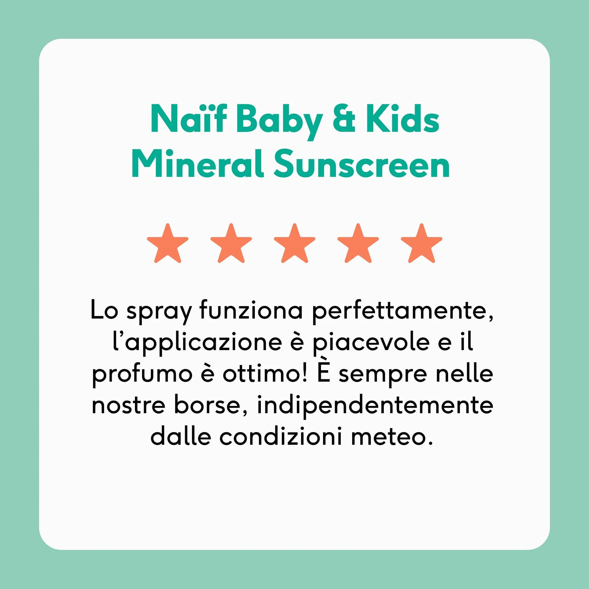 Naïf- Spray solare minerale- per neonati e bambini- 0% profumo- SPF 50- senza octocrilene- Protezione UVA e UVB- Resistente all'acqua- Dermatologicamente testato- Senza microplastiche- 100 ml