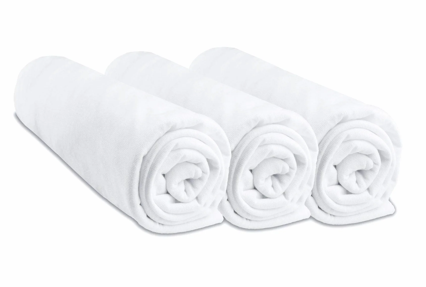 Set di 3 lenzuola con angoli, 70 x 160 cm, per lettino da bambino e neonato, 100% cotone biologico, bianco, elastico e traspirante, sonno sano, marchio Easy sleep, etichetta certificata Oeko-Tex, di qualità, prodotto nell’Unione europea
