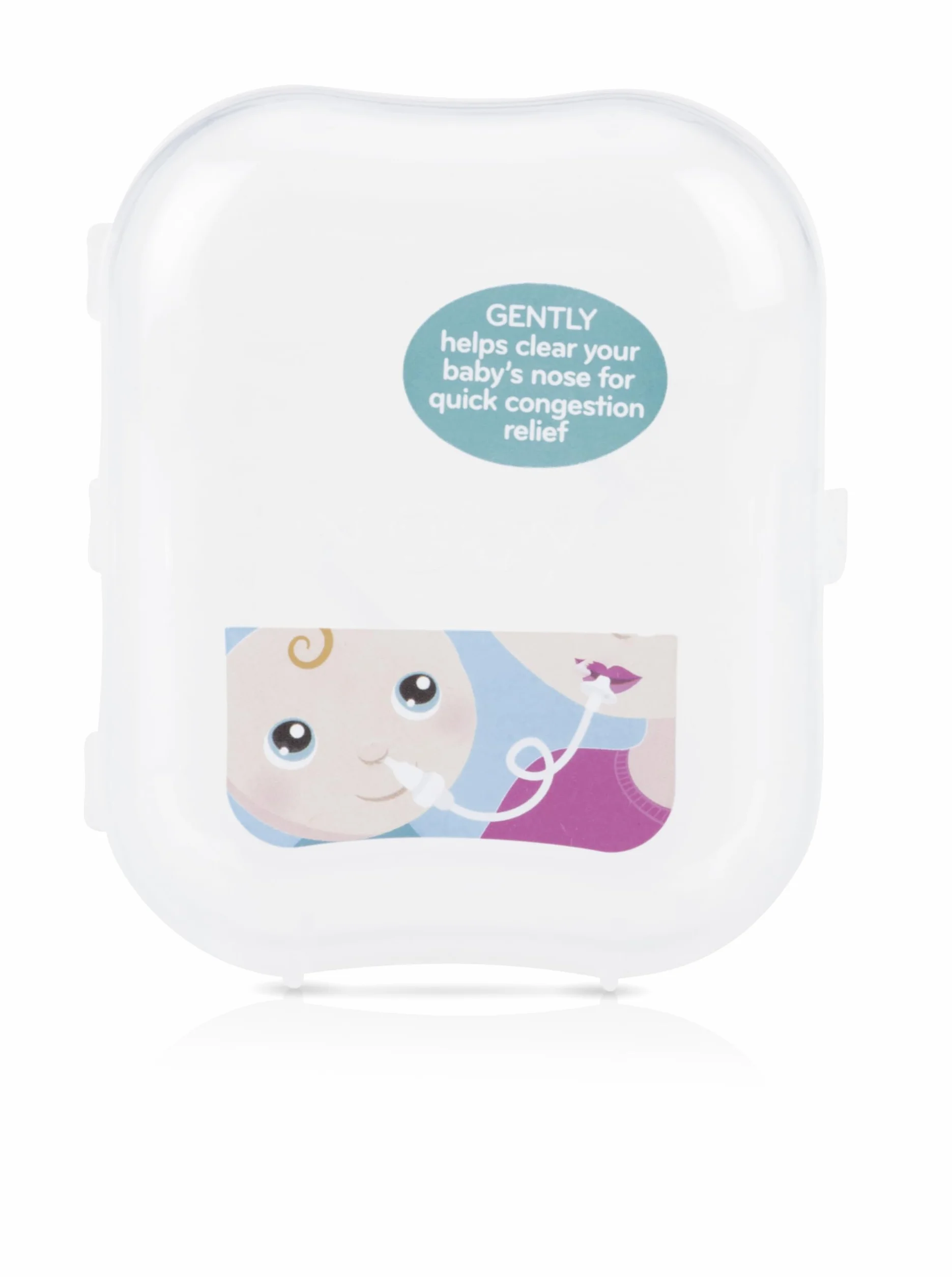 Nuby - Aspiratore Nasale per neonati e bambini - con 4 filtri lavabili e custodia da viaggio - 0mesi+