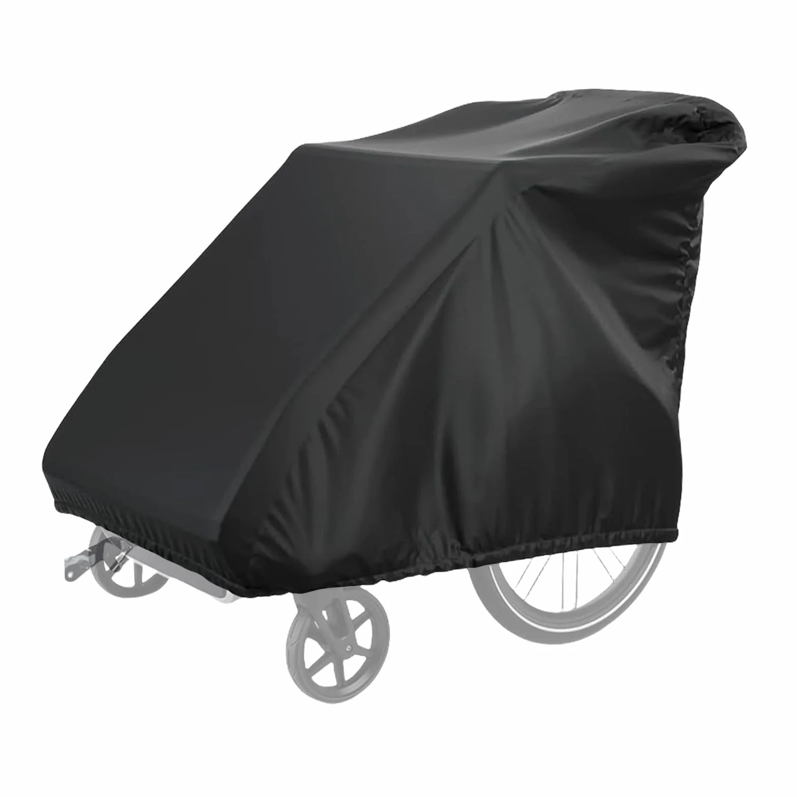 Sporgo Telo di copertura pieghevole per rimorchi di biciclette: impermeabile, protezione UV, copertura per rimorchio per bicicletta, 420D Oxford, accessorio per rimorchi per cani (140 cm x 99 cm x 84