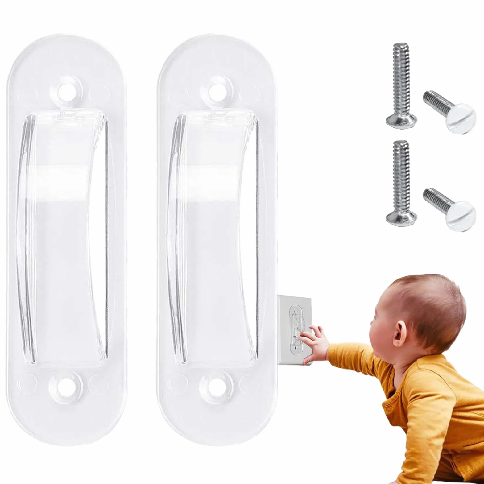 Protezione per interruttore della luce di sicurezza per bambini - Protezione per pulsante di attivazione/disattivazione della luce, copertura per interruttore della luce a prova di bambino | Durevole
