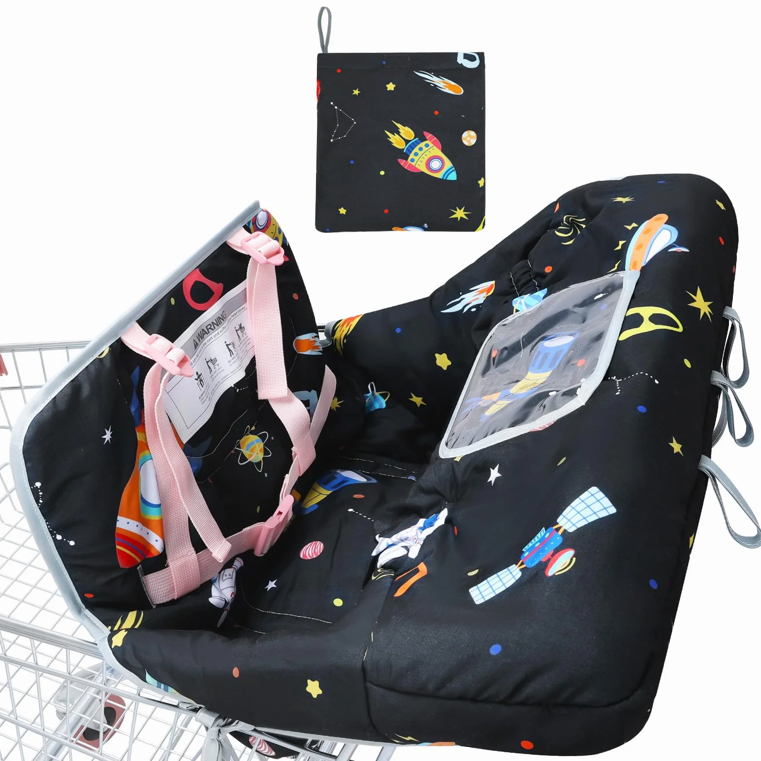 Copertura del Carrello Della Spesa per il Bambino,Copertura Sottile per Seggiolone Copertura per Carrello Della Spesa per Bambino e Bambina,Morbido e Confortevole, Lavabile in Lavatrice