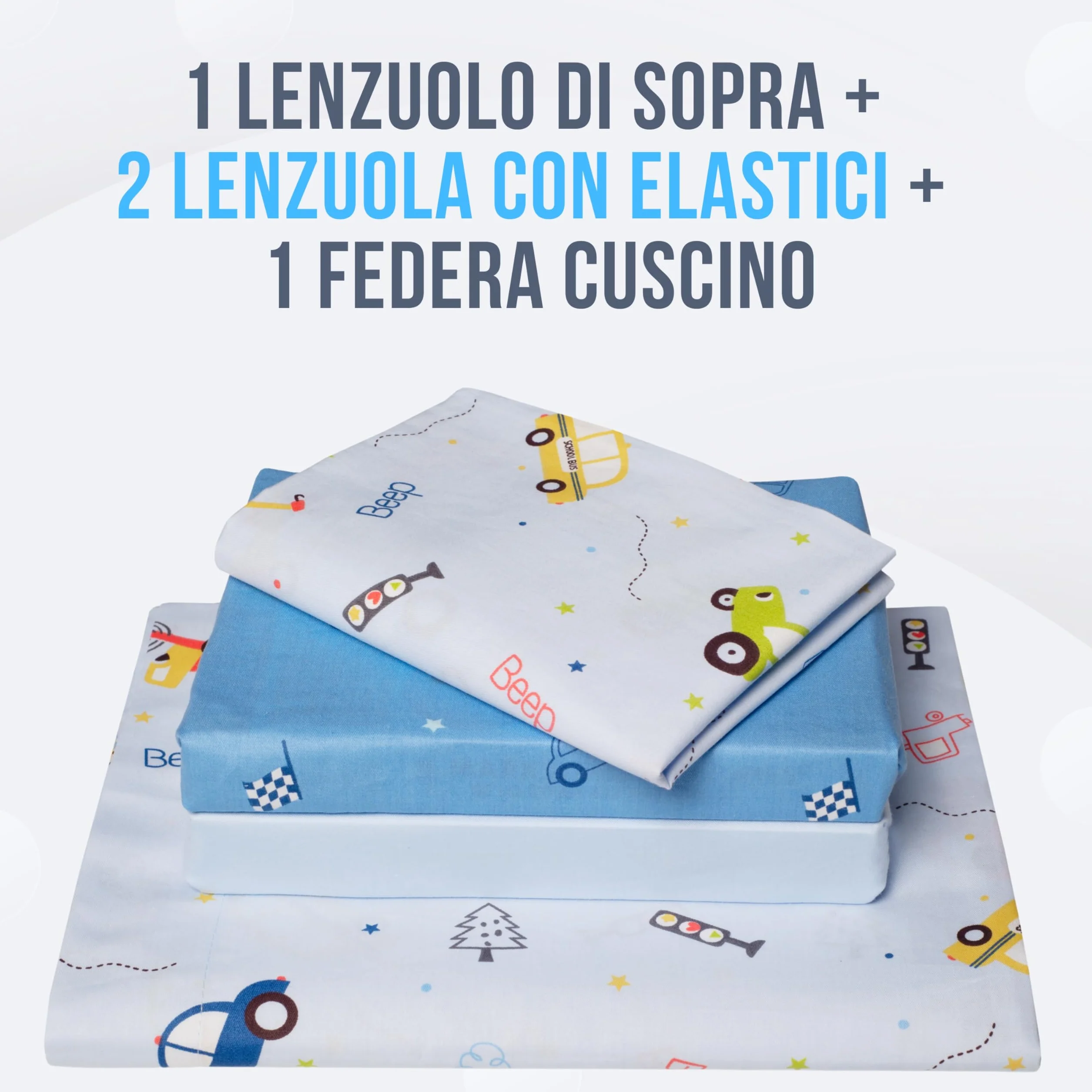 Goysila Set Lenzuola Next To Me Compatibile Chicco Next2Me Culle Materasso 83x50 100% Cotone Certificato Oeko-Tex 2 Lenzuolini con Angoli 1 Lenzuolo Sopra 1 Federa Lavabile Lavatrice Neonato