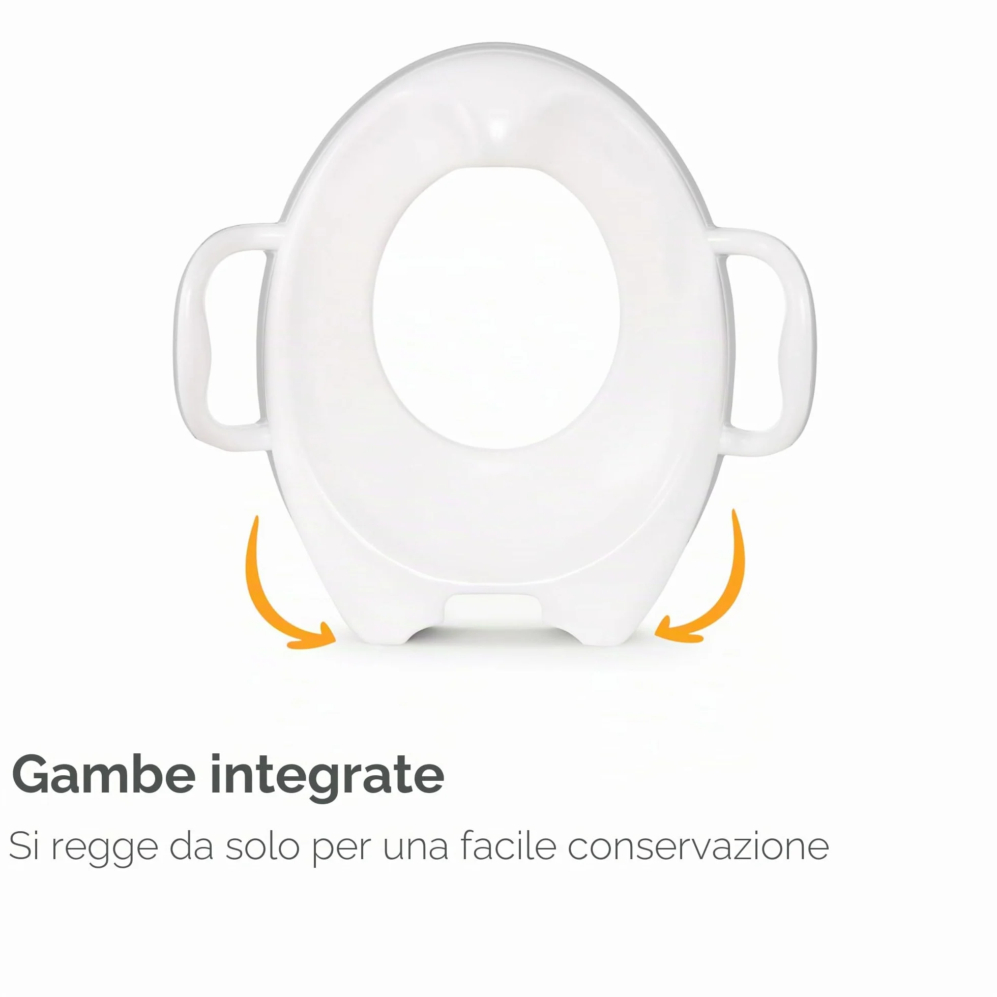 Munchkin Sturdy Seggiolino per il vasino per bambini, Seduta per addestramento vasino con maniglie, ottimo per bambini piccoli, Bianco