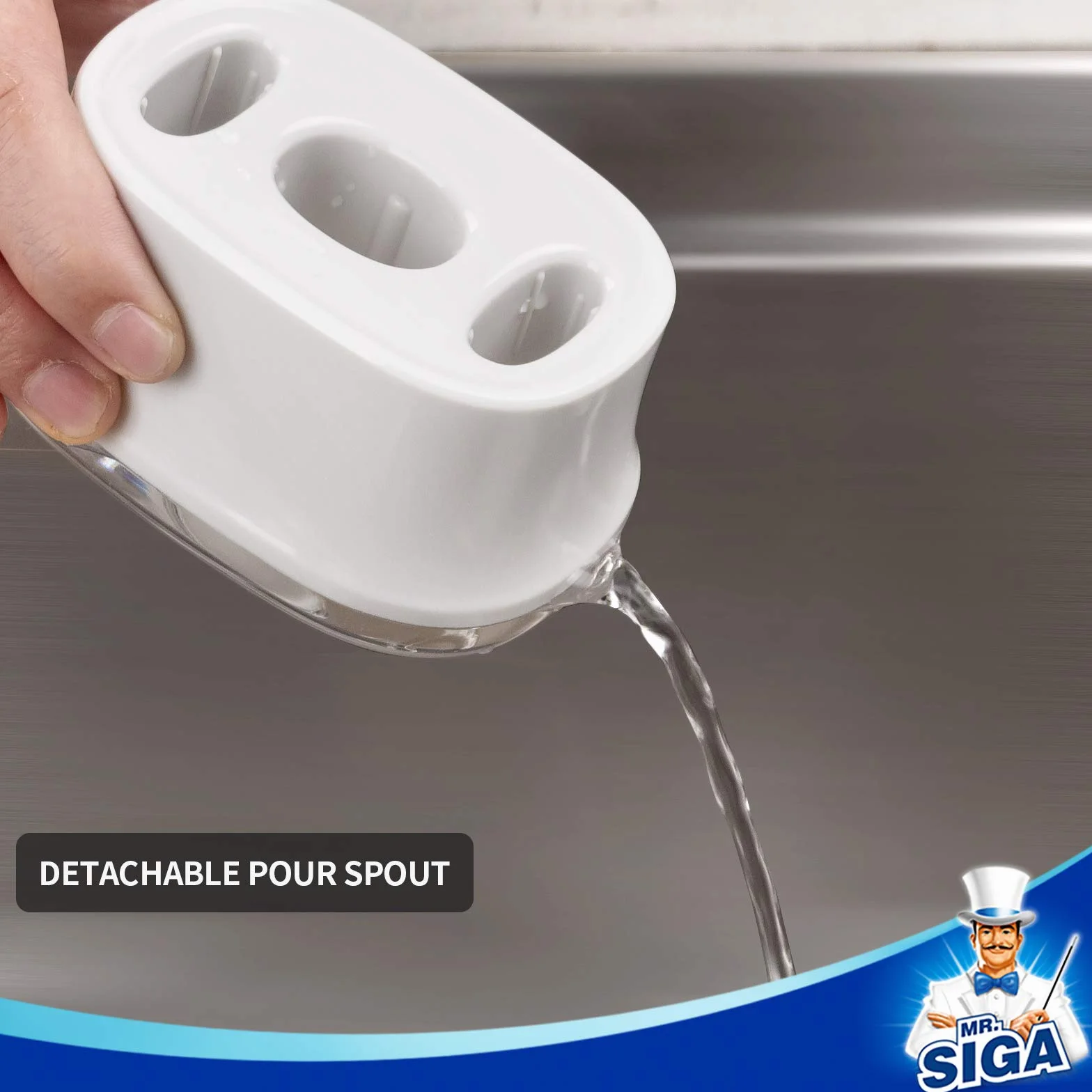 MR.SIGA set di 3 spazzole per biberon con supporto, spazzola per la pulizia di bottiglie lunghe e strette, borracce, biberon, bicchieri
