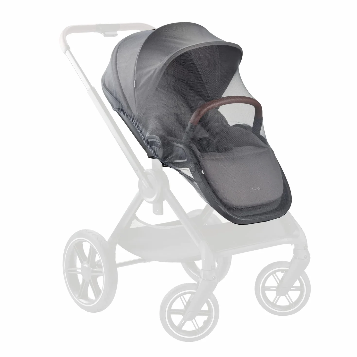hauck Zanzariera Universale per Bambini, Grigio - 92 x 29 cm - Rete Antizanzare per Carrozzina, Passeggino e Culla - Tessuto Antistrappo - Facile da Fissare - Lavabile e Pieghevole
