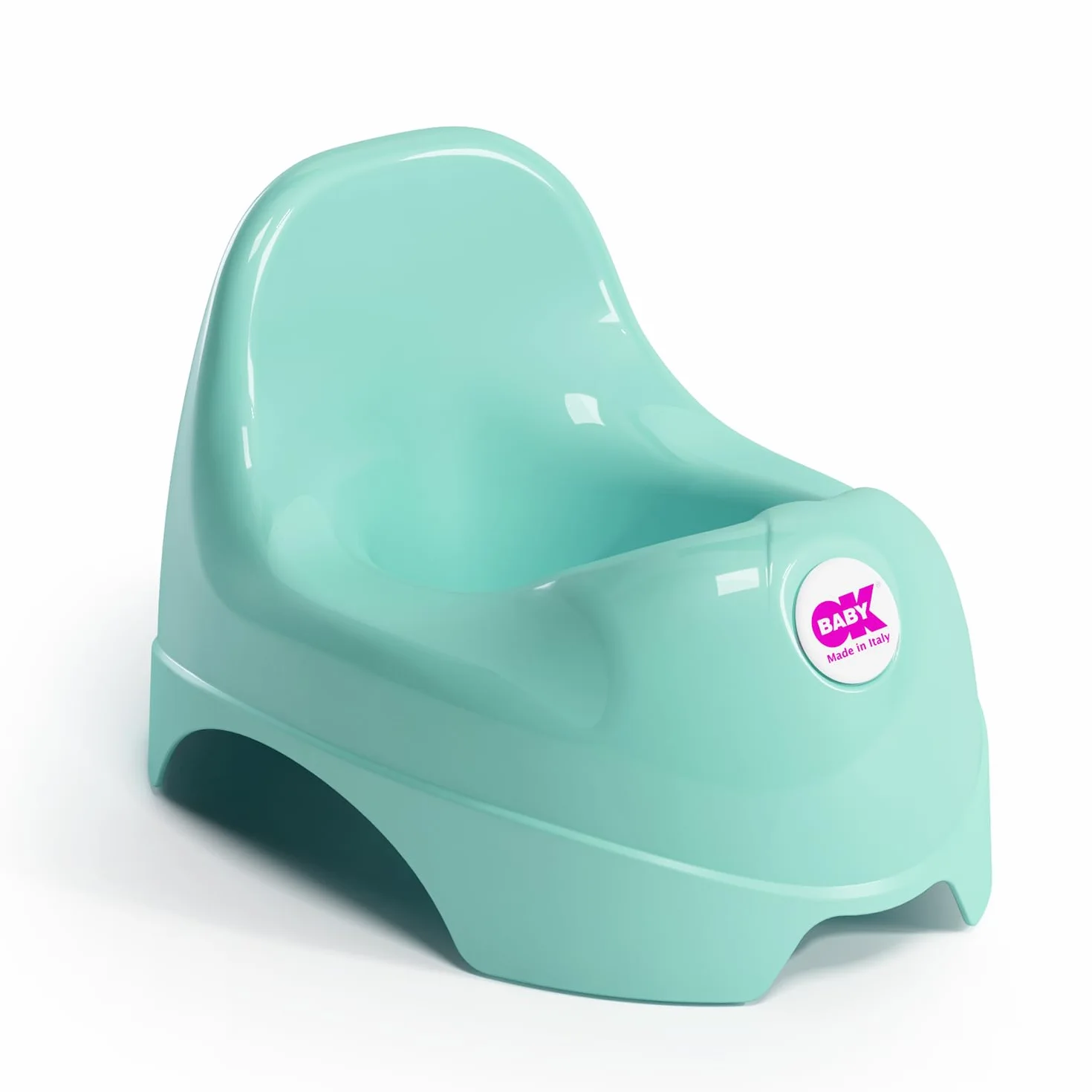 OKBABY Relax - Vasino per Bambini con Seduta Ergonomica e Schienale Rialzato - Azzurro