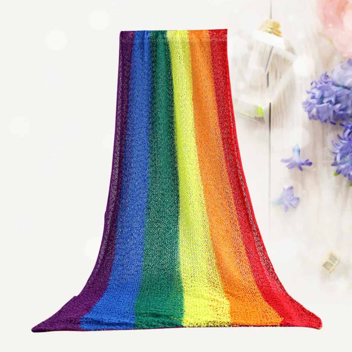 BESTonZON 3 Pz Coperta Del Bambino Fasce Del Bambino Coperta Del Bambino Swaddle Fasce Per Neonati Oggetti Di Scena Neonato Swaddler Neonato Arcobaleno Fotografia Infantile