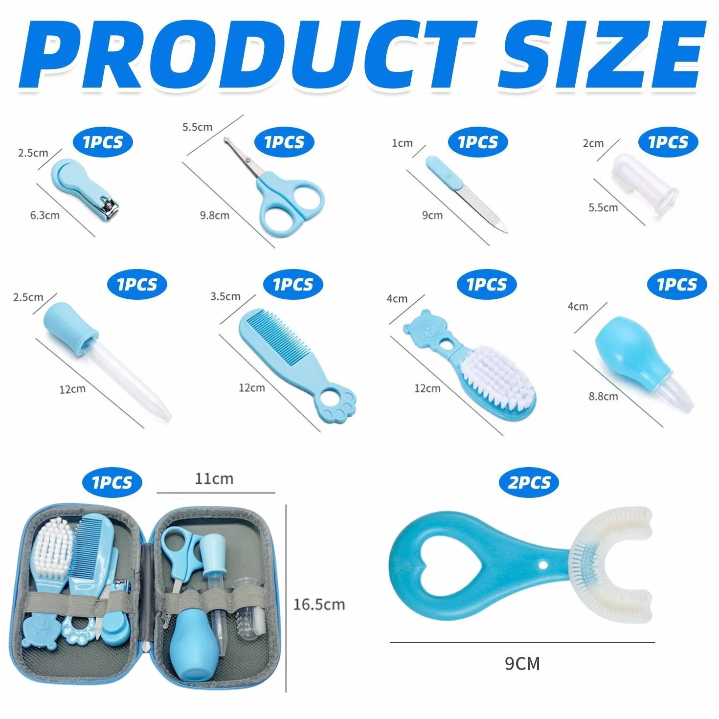 1 set da bagno per bambini, 2 spazzolini da denti per bambini, prodotti per bambini portatili da esterno, kit per la salute e la bellezza del bambino, accessori per neonati