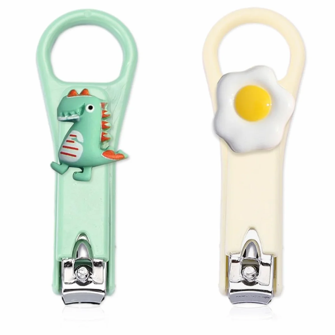 2 Pezzi Tagliaunghie per Neonati e Bambini, Tagliaunghie In Acciaio Inossidabile Di Alta Qualità, Design Della Lama Curva, Sharp Non Danneggia L'Armatura, Cura delle Unghie e Manicure