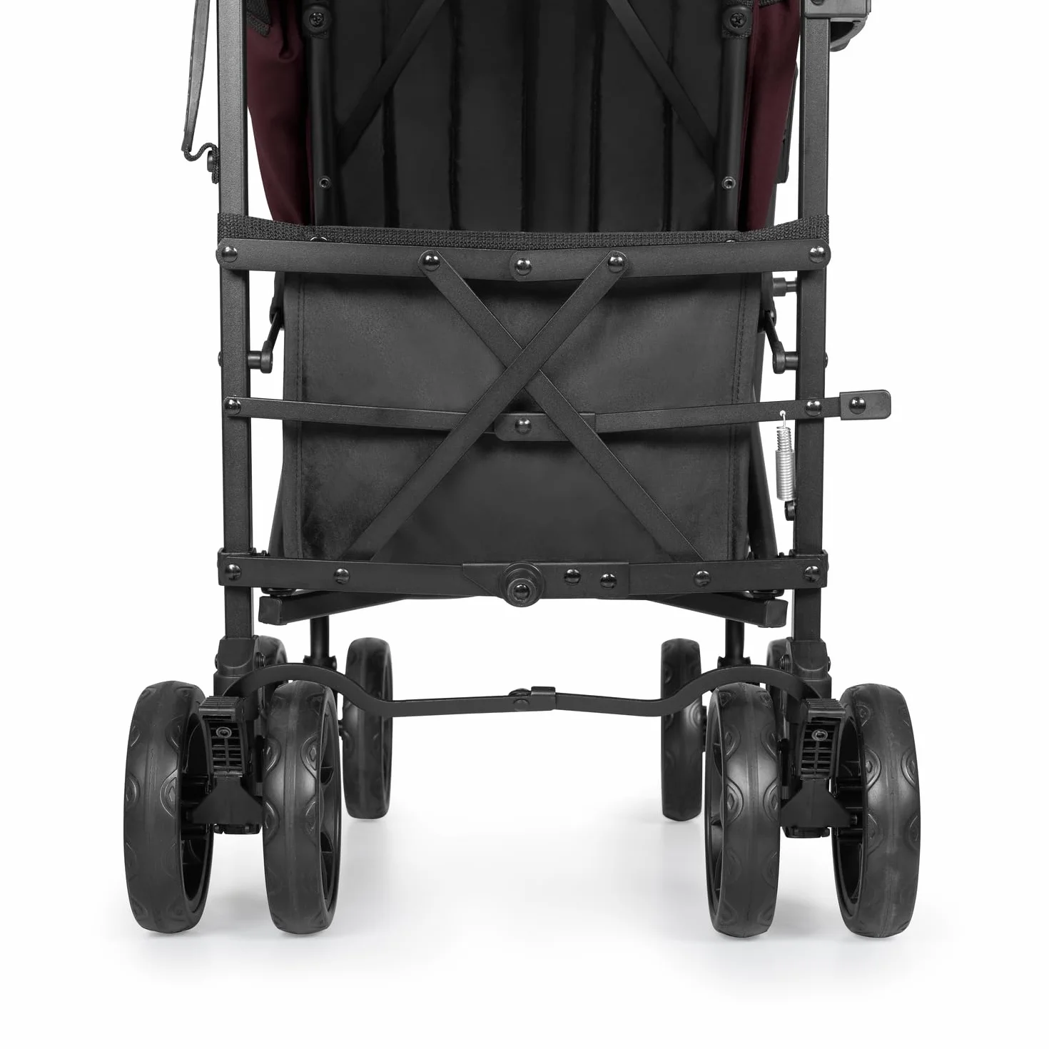 hauck Fold N Care, Blackberry - Passeggino a Ombrello per Bambini da 6 Mesi fino a 22 kg, Pieghevole e Leggero (7,6 kg), Schienale Reclinabile, Cappottina UPF 50+, Cesto XL, Ruote EVA Piroettanti