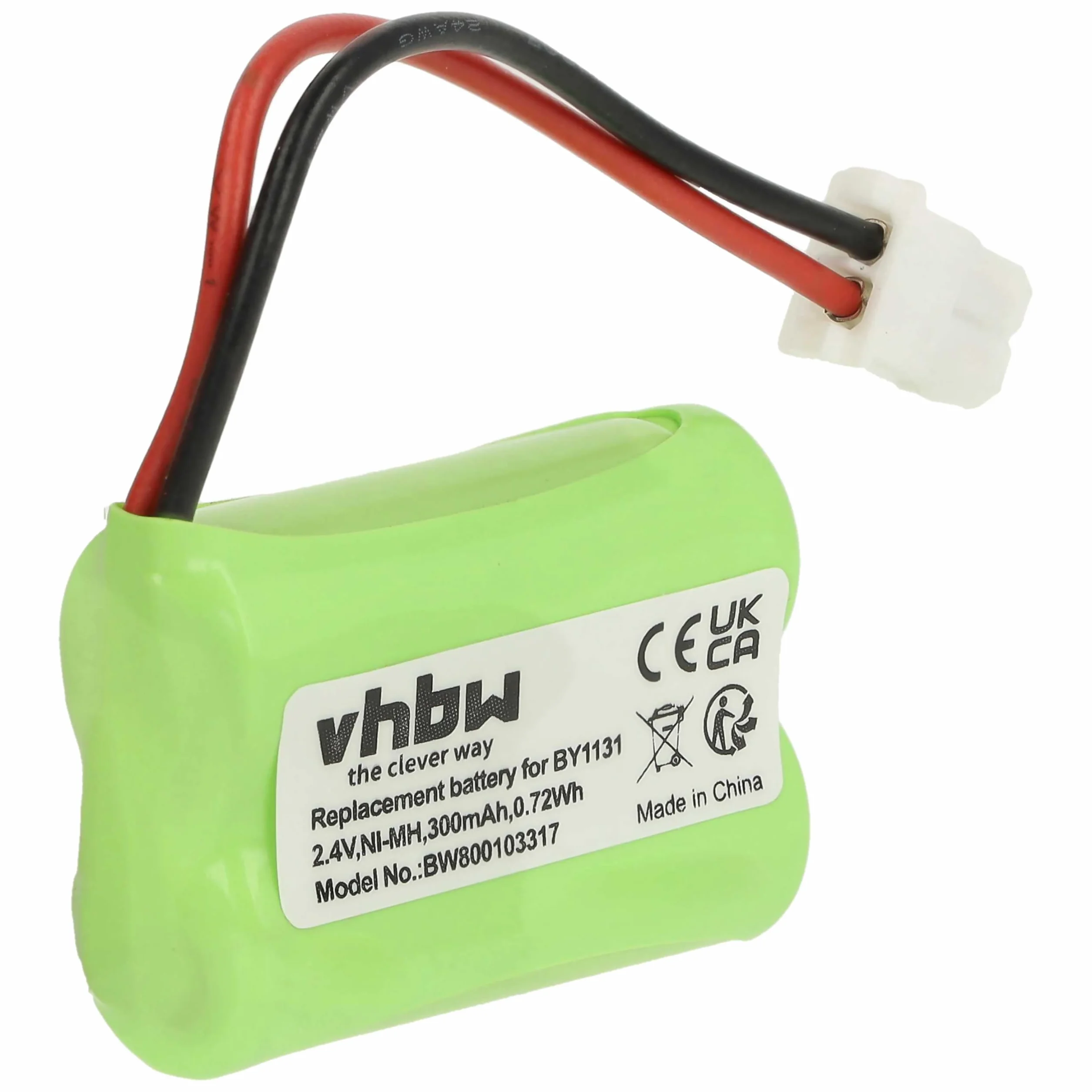 vhbw batteria compatibile con Motorola MBP16, MBP16/2 babyphone (300mAh, 2,4V, NiMH)
