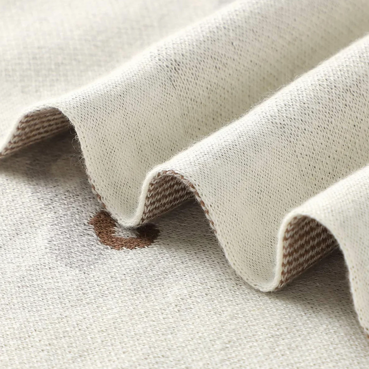 Coperta per neonati e ragazzi in 100% cotone lavorato a maglia, morbida e accogliente, coperta per culla e passeggino, per la doccia, lista regali per neonati, neonati e bambini piccoli