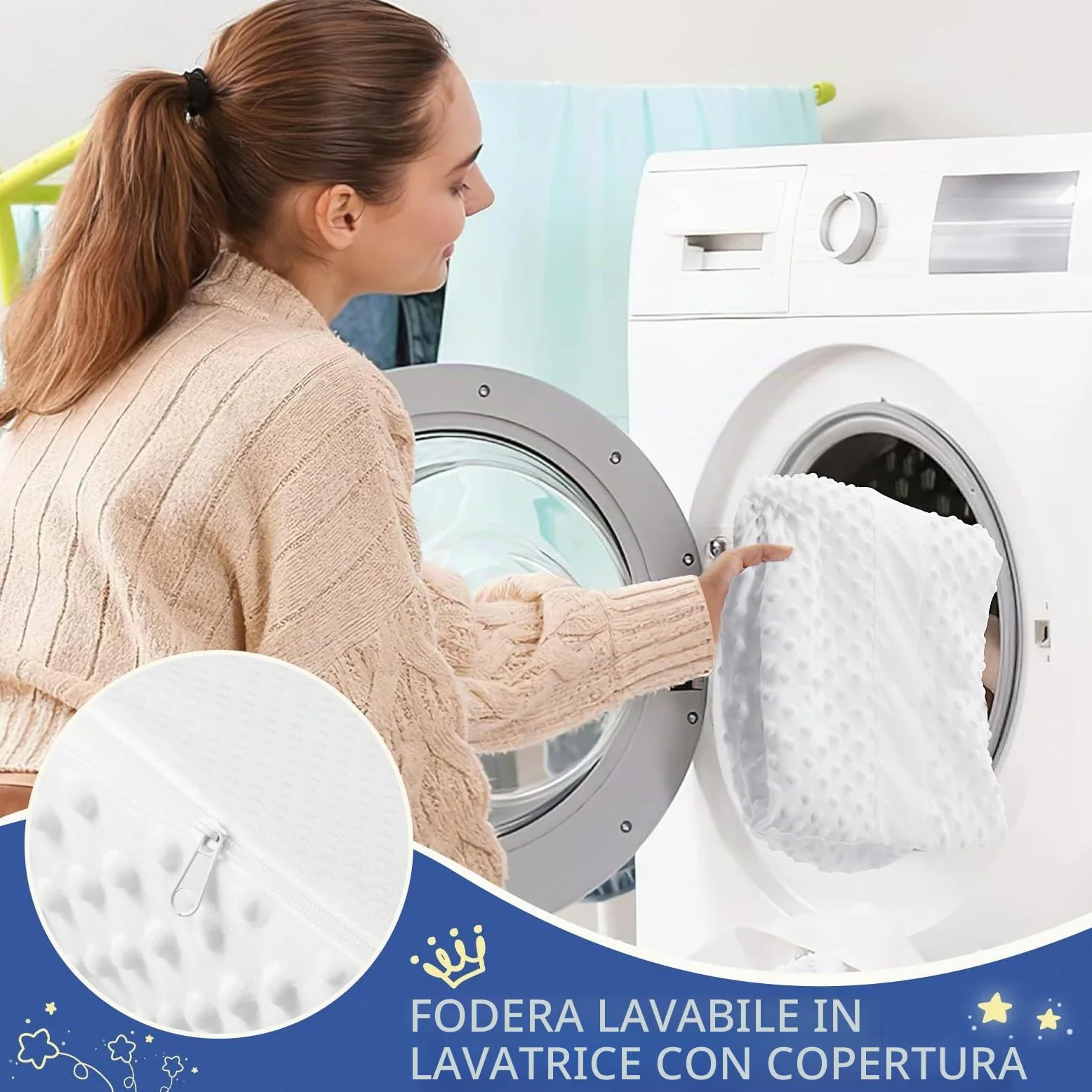 Barriera di sicurezza anticaduta per letto da bambino, Guardia Paracolpi in Schiuma, Portatile Sponda Letto Bambini Copertura Rimovibile Morbida Impermeabile e Lavabile